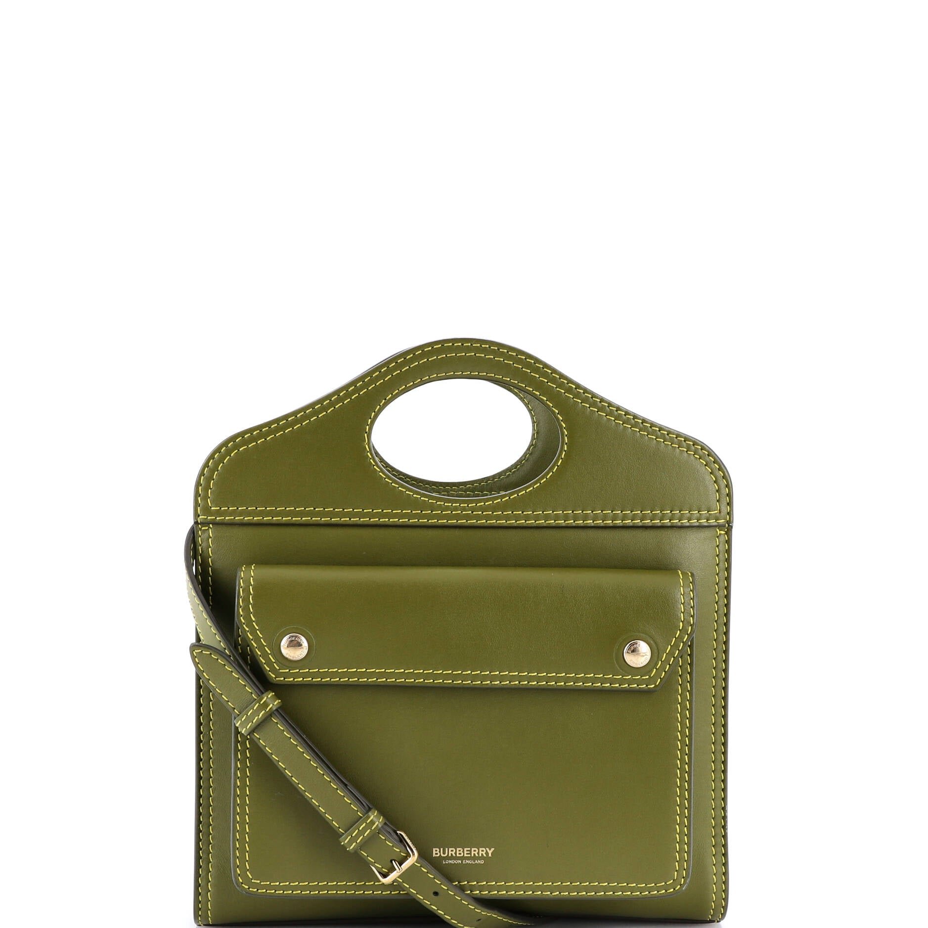 Burberry Pocket Tote Leather Mini