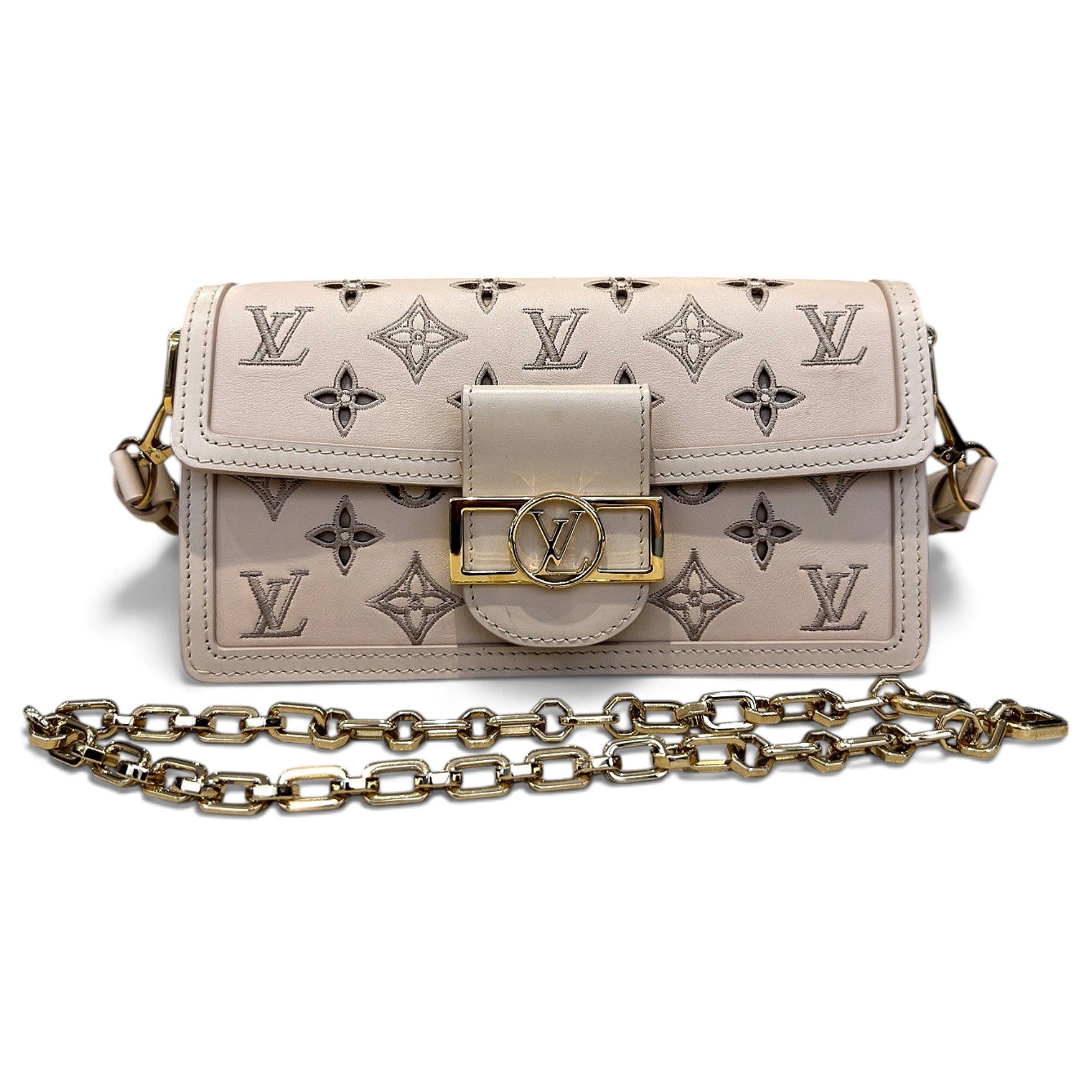 Dauphine leather handbag