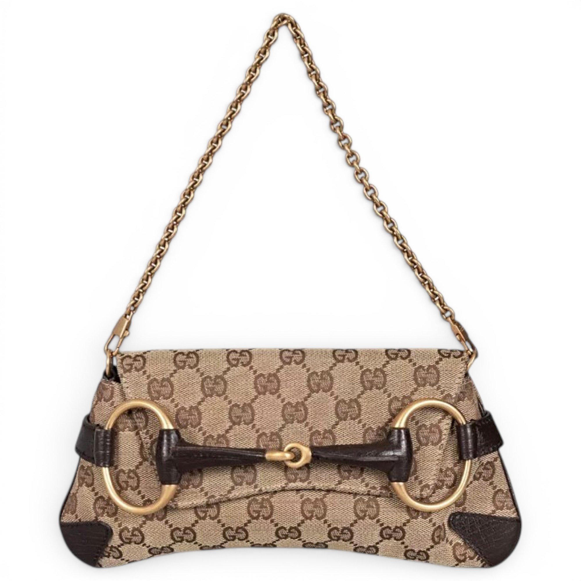 Horsebit Chain cloth handbag