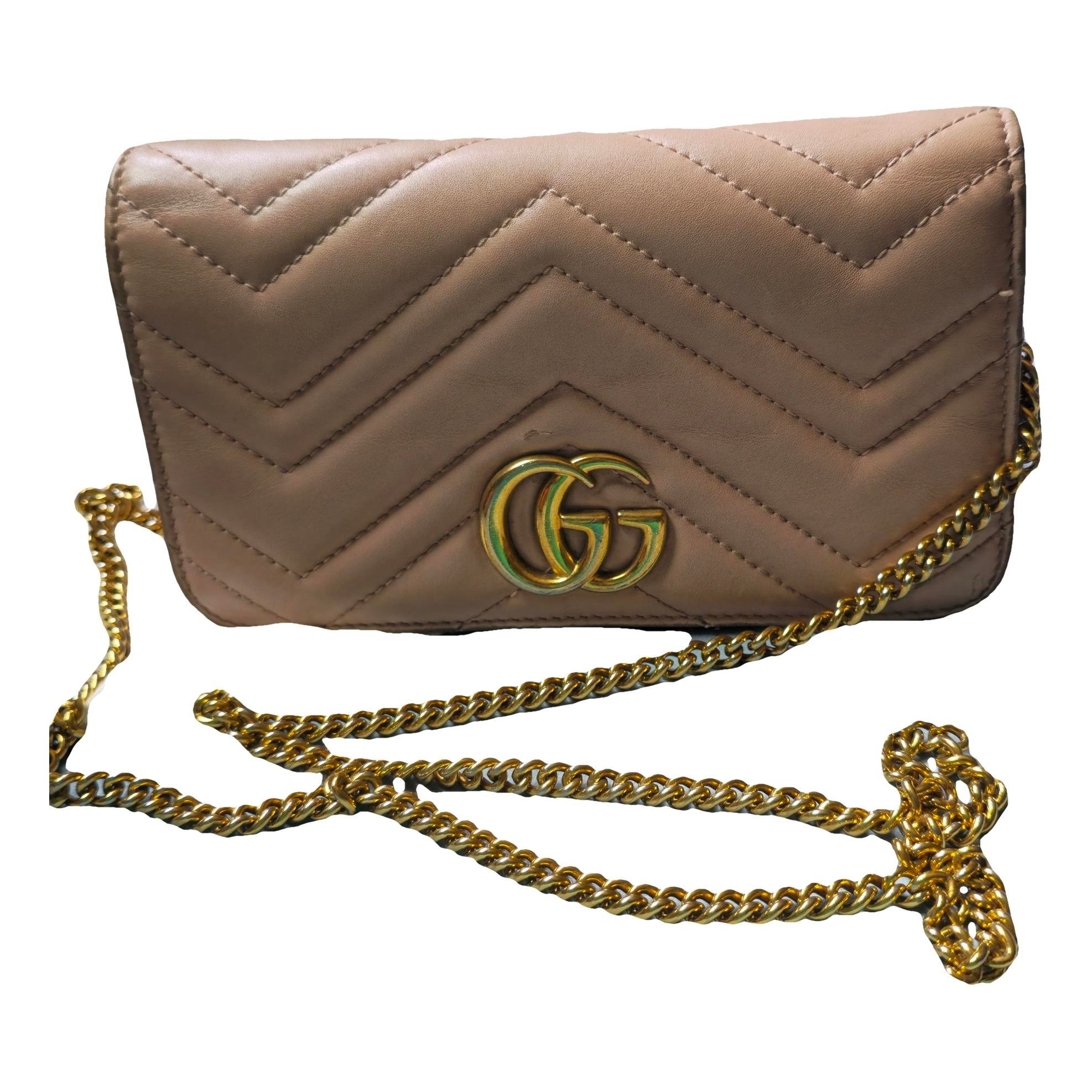 GG Marmont Chain Flap leather crossbody bag