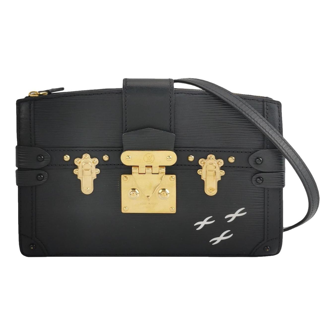 Pochette Trunk leather handbag