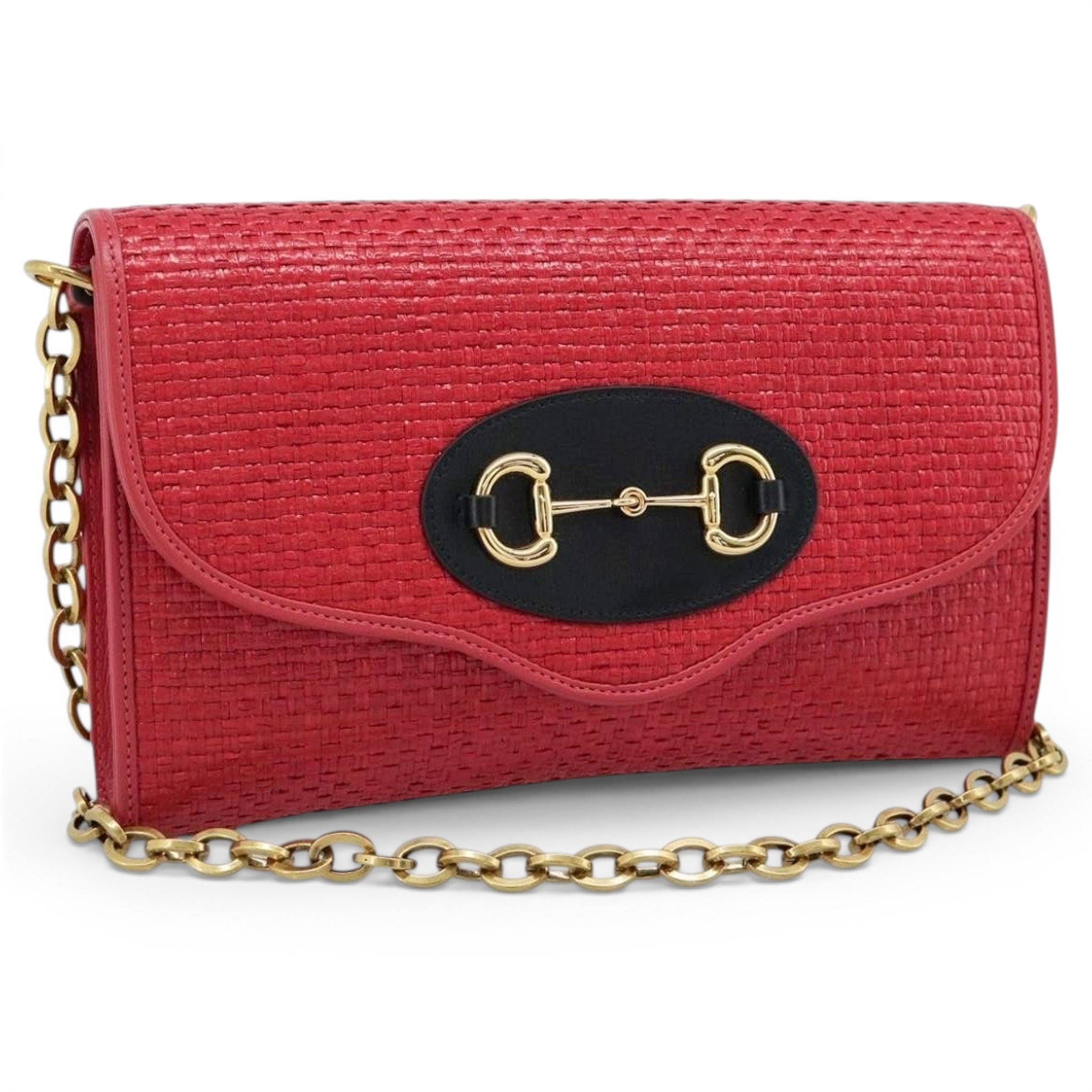 Horsebit Chain leather handbag