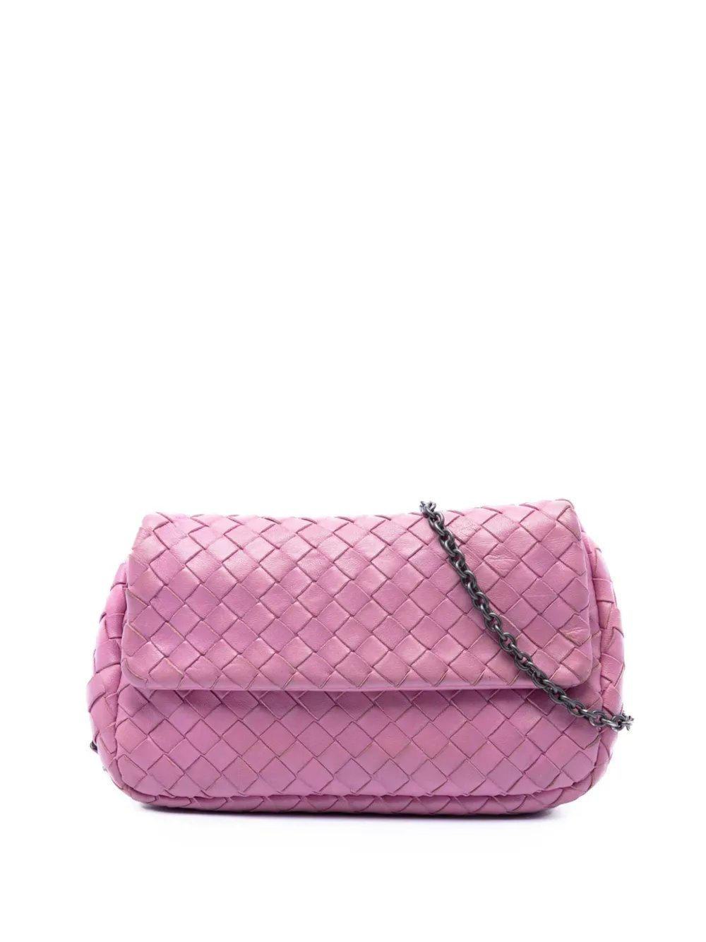 2012-2026 Mini Nappa Intrecciato Expandable Chain Flap crossbody bag