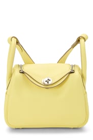 Hermes Limoncello Clemence Lindy Mini