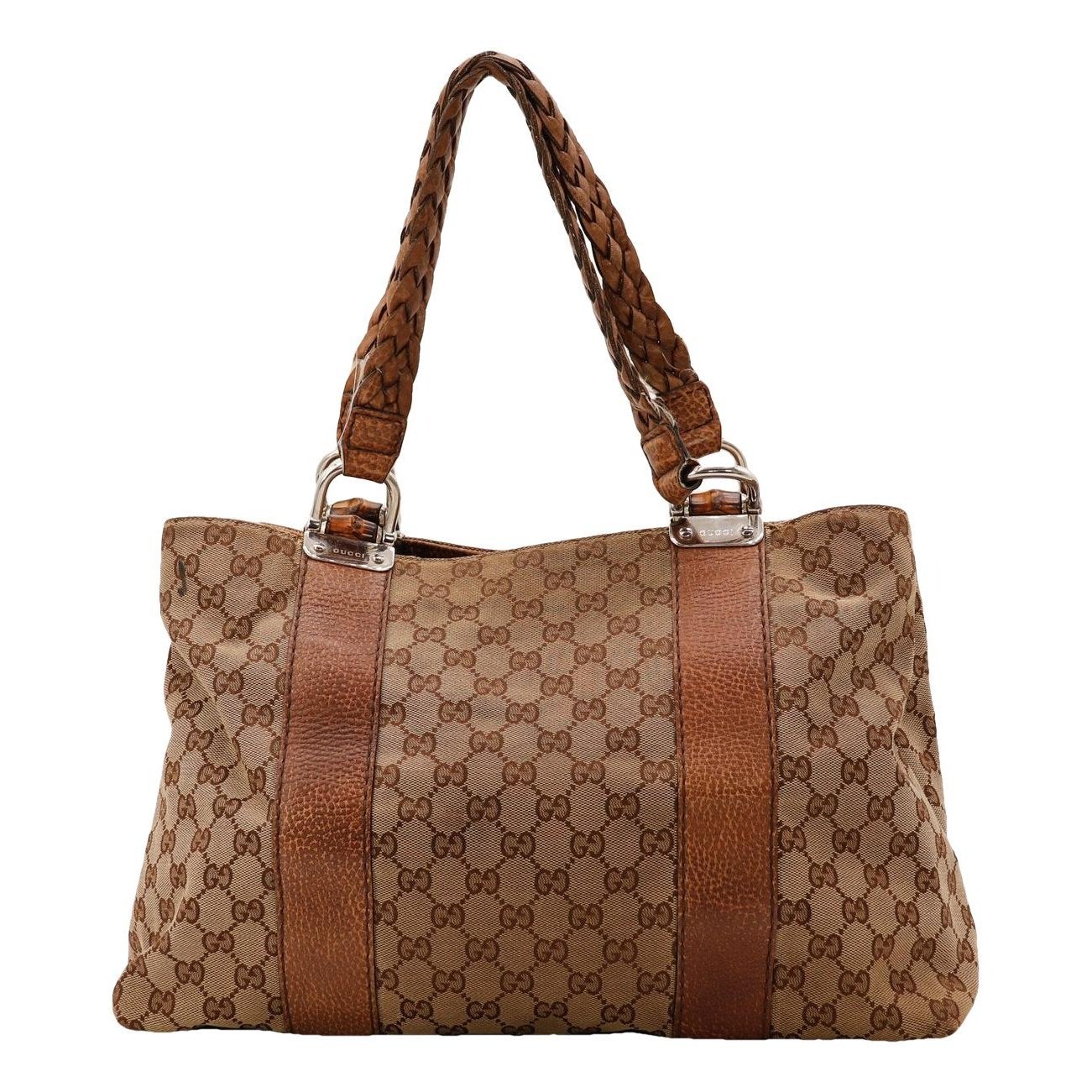 Bamboo leather handbag