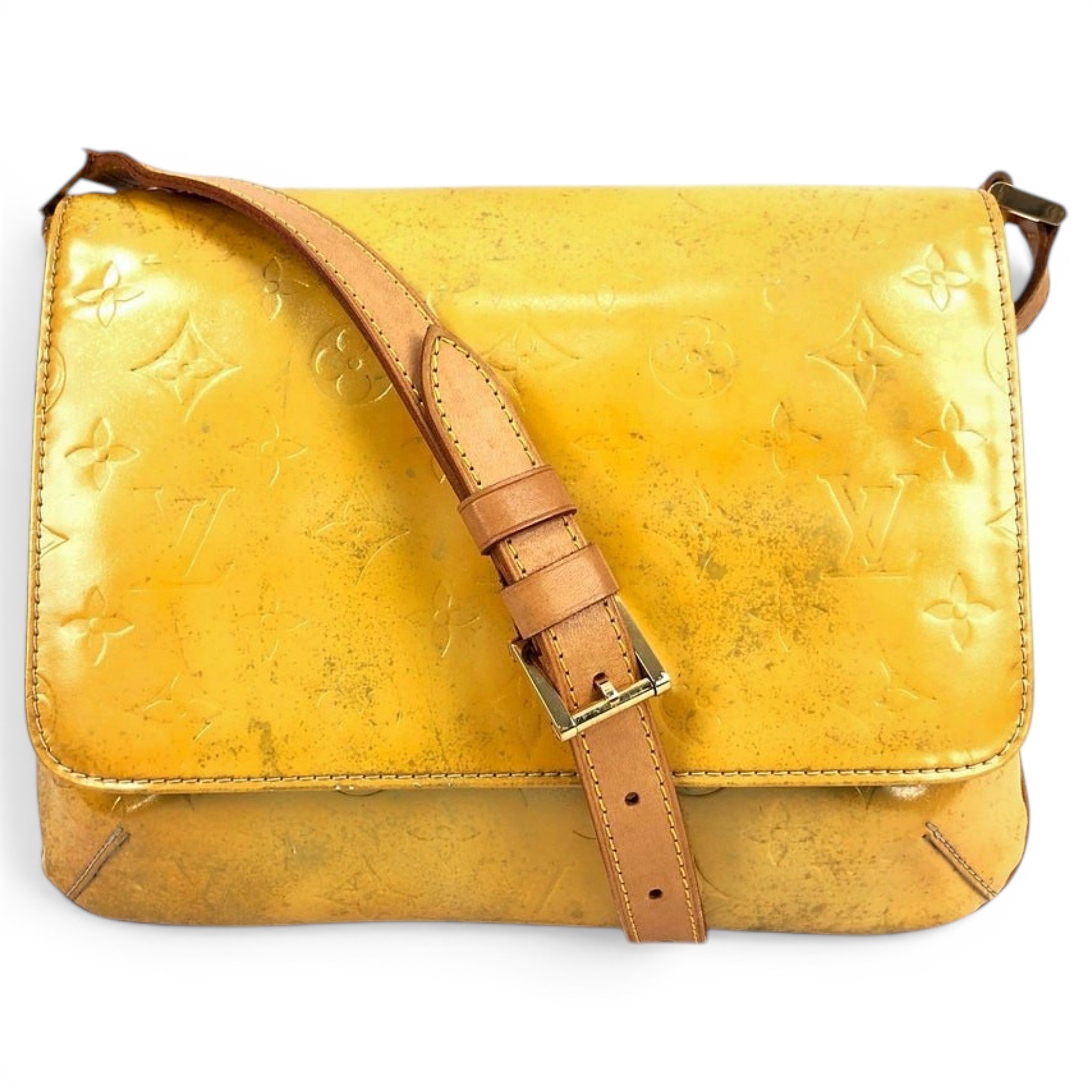 Thompson patent leather handbag