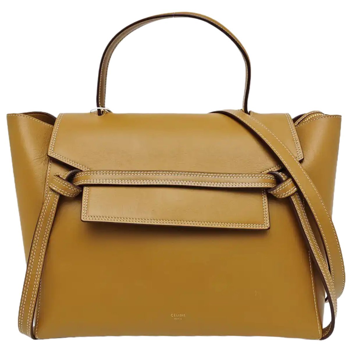 Belt leather handbag