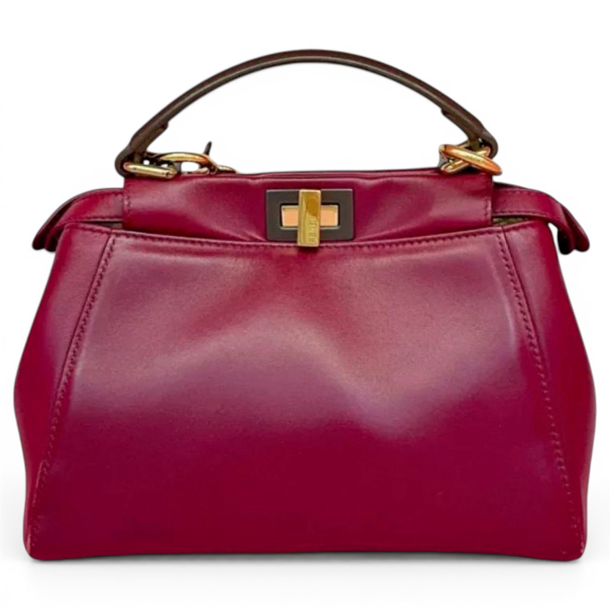 Peekaboo leather handbag