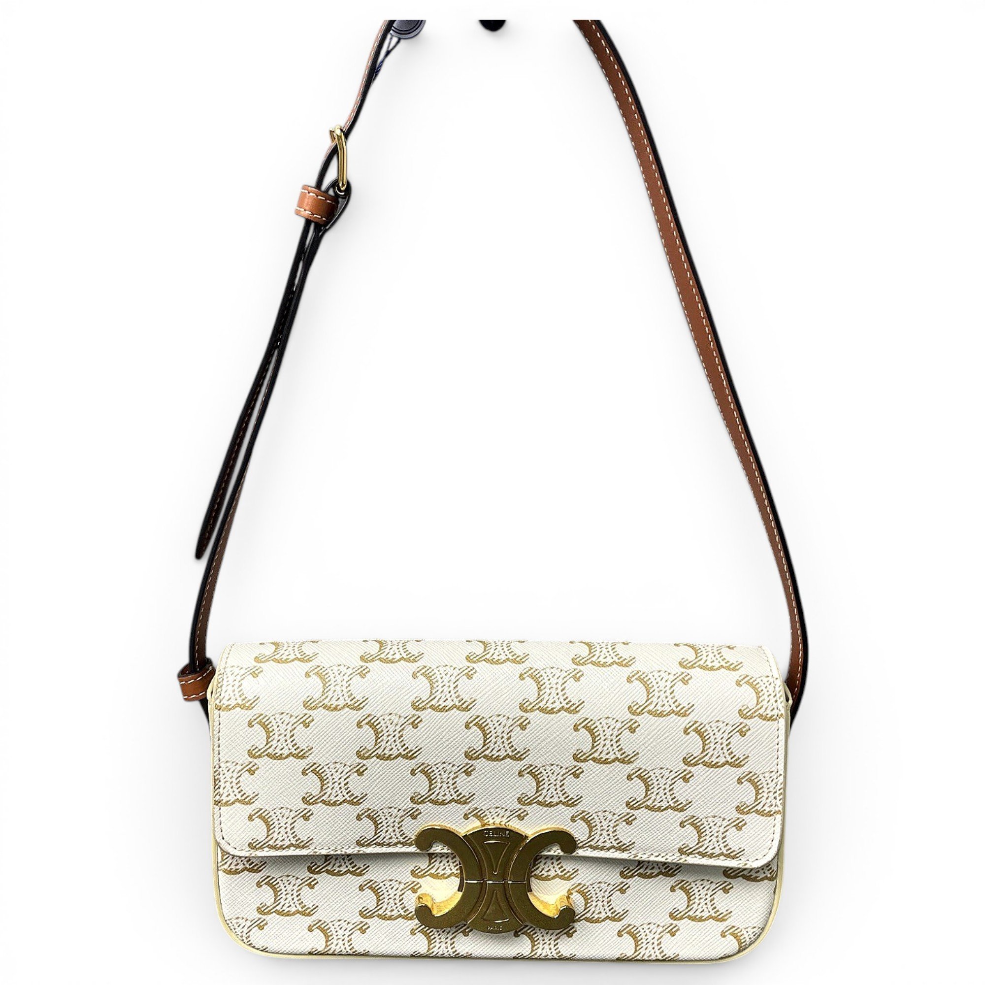 Triomphe Long leather handbag