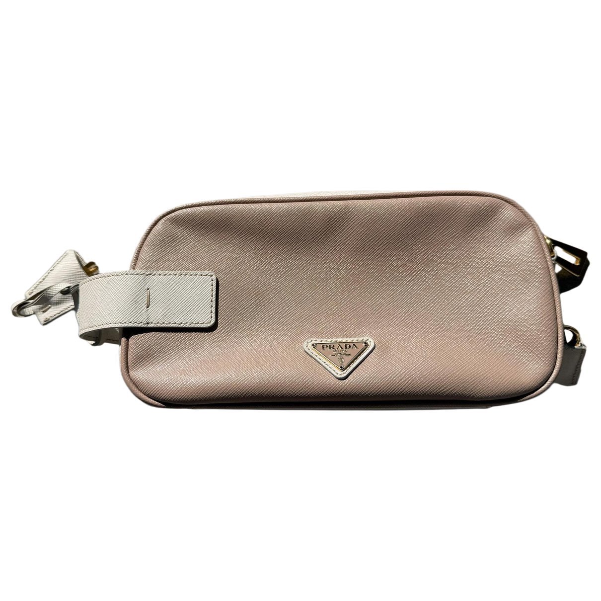 Leather clutch bag