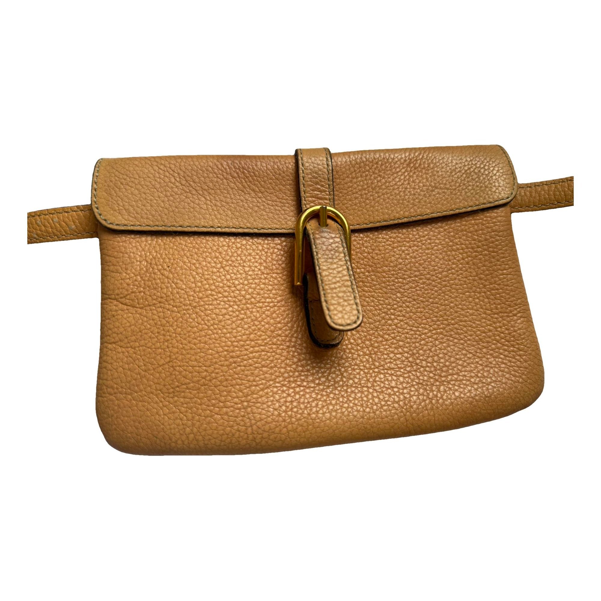 Delvaux Madame mini leather clutch bag