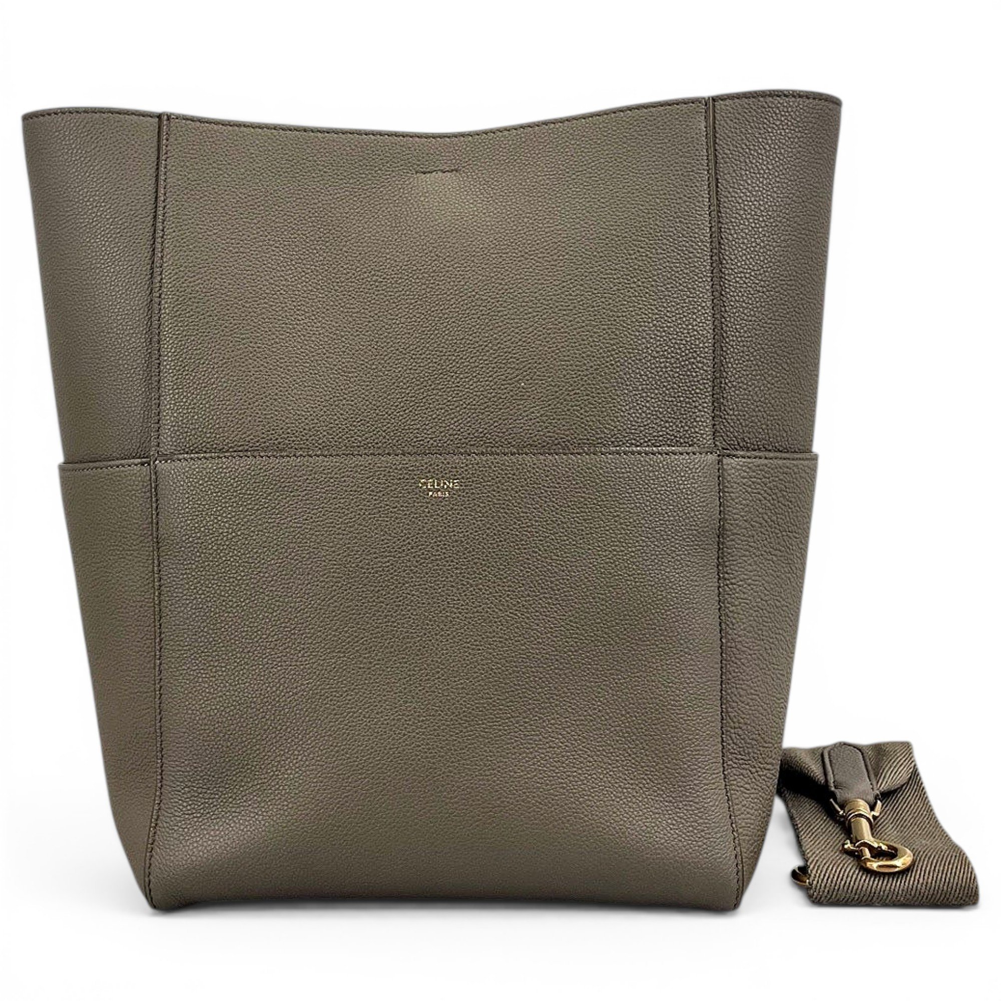 Seau Sangle leather handbag