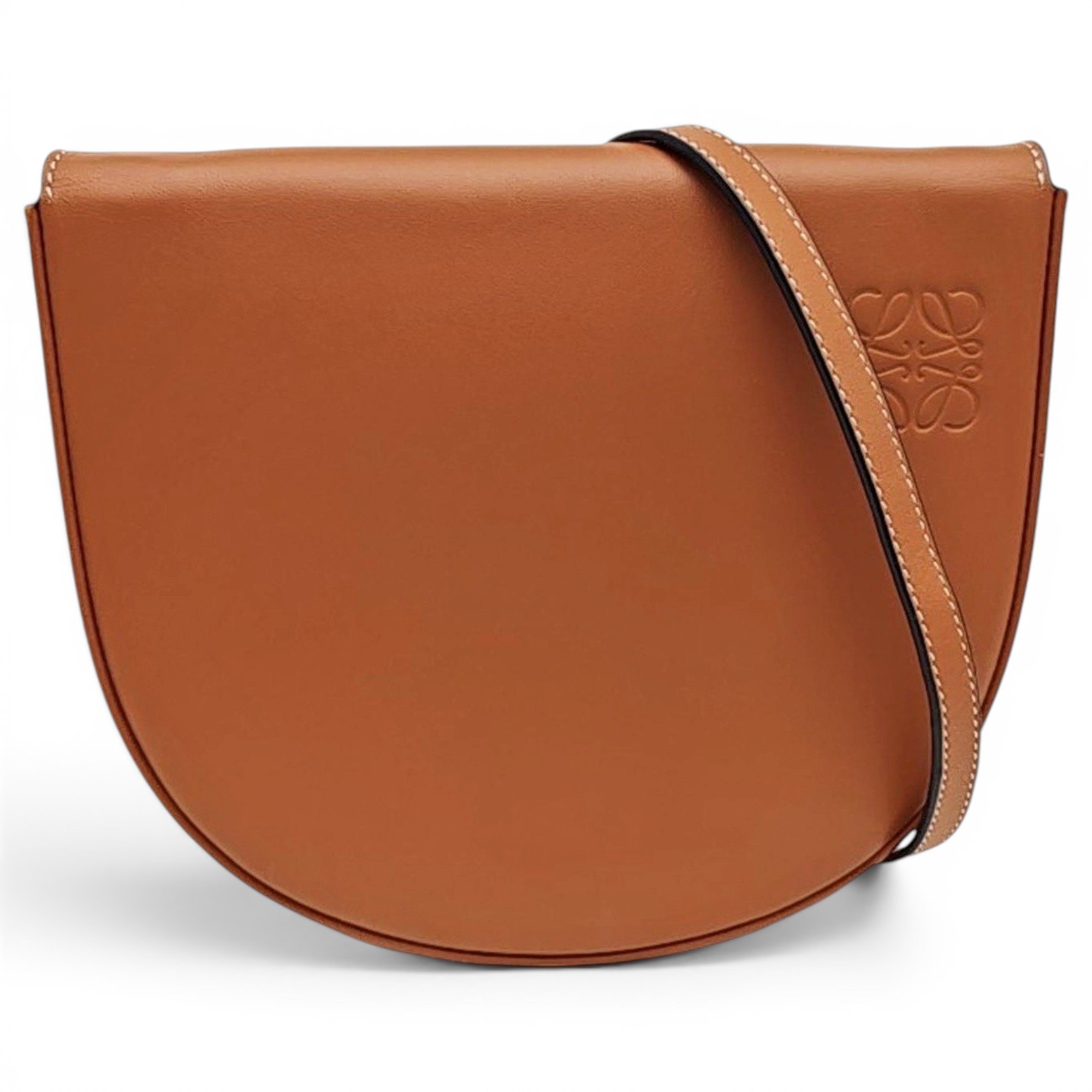 Heel leather handbag