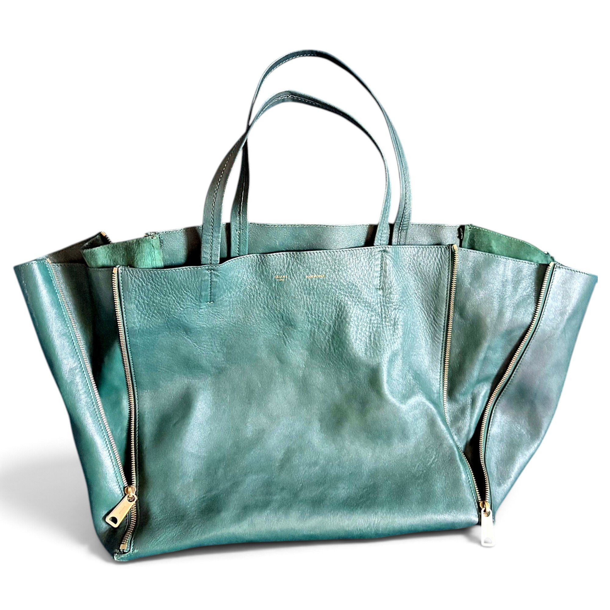 Cabas Horizotal leather tote