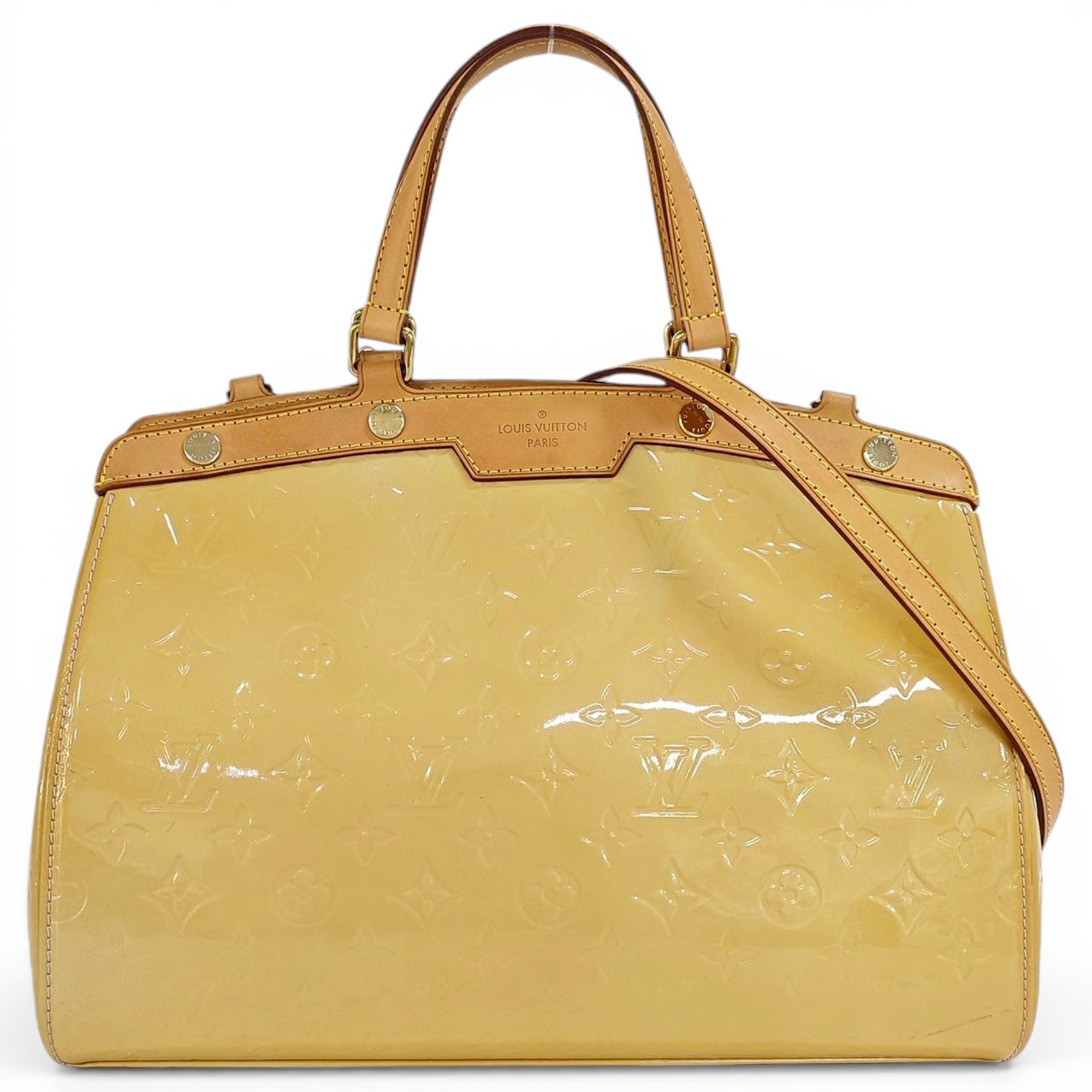 Patent leather handbag