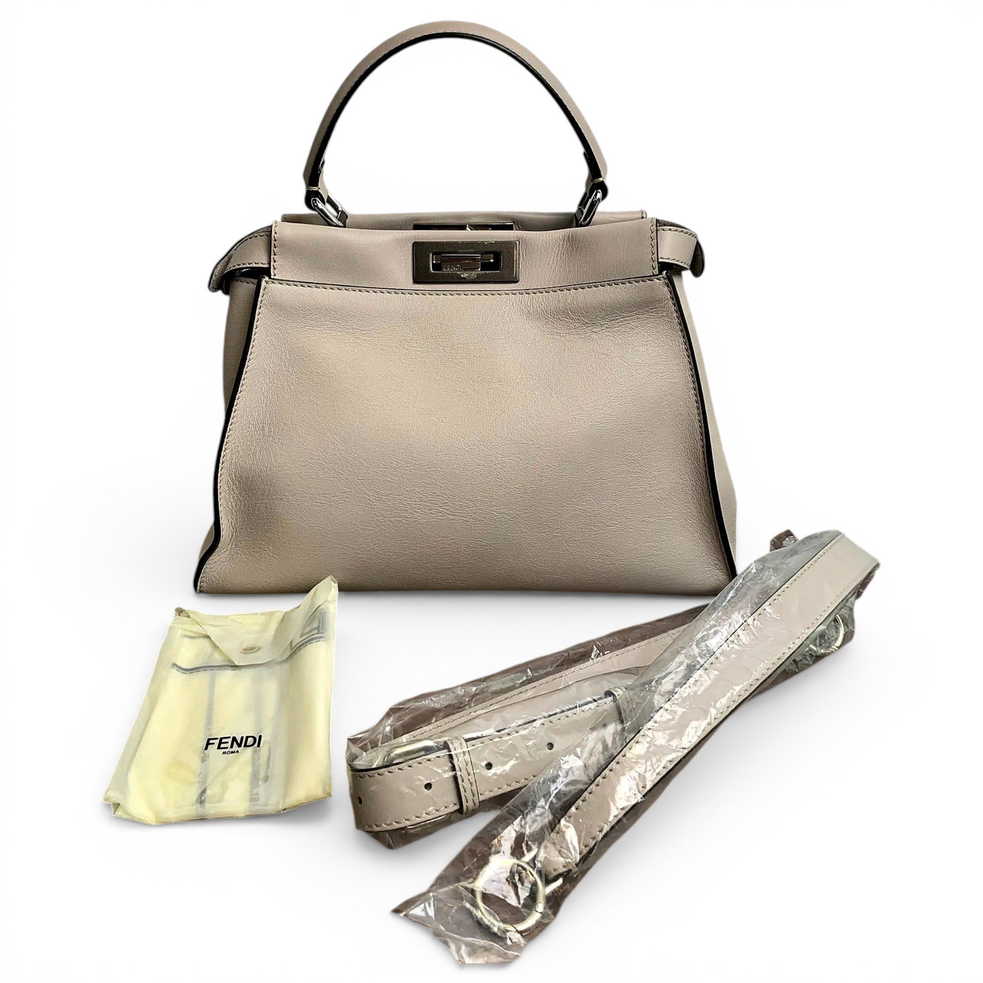 Peekaboo leather crossbody bag
