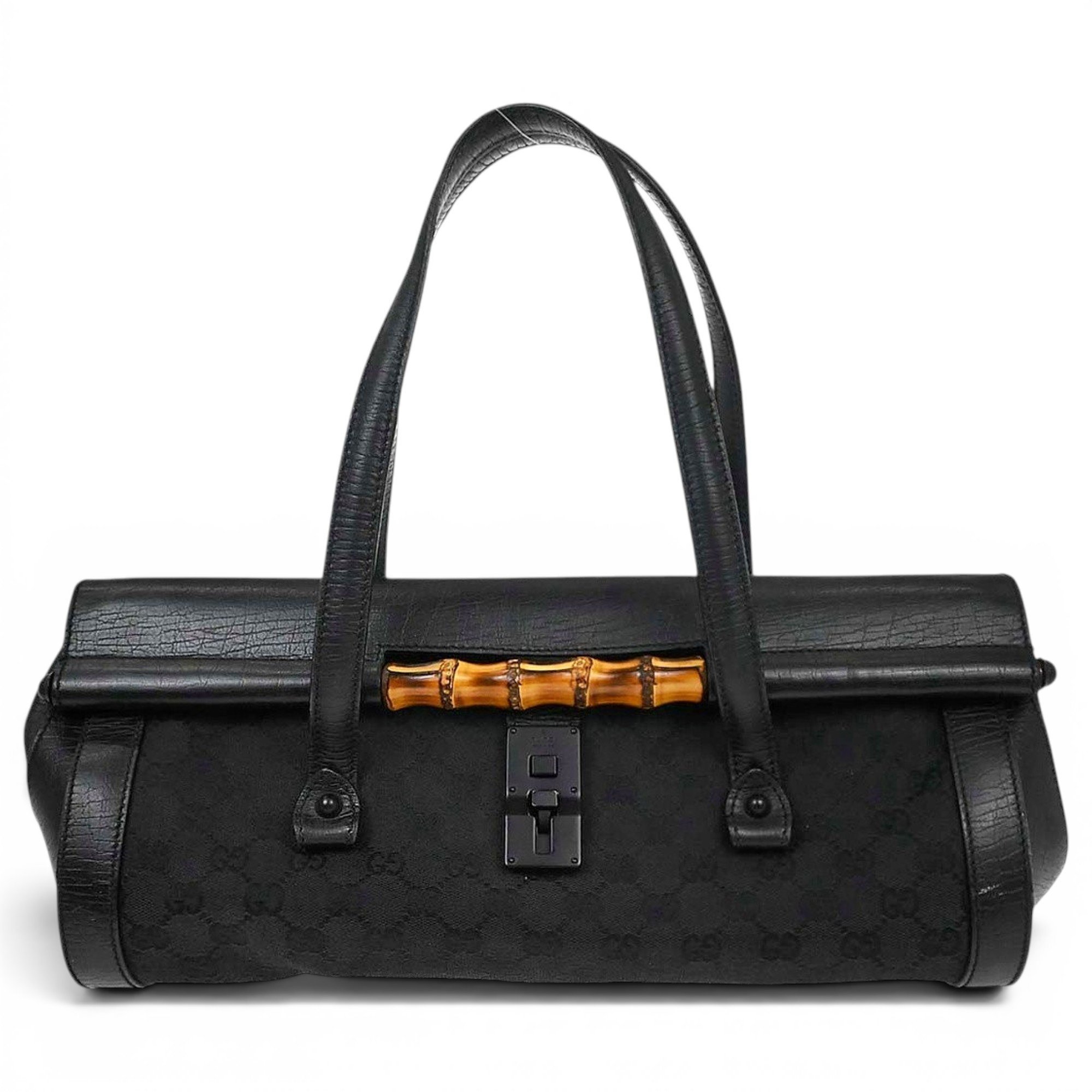 Bamboo leather handbag