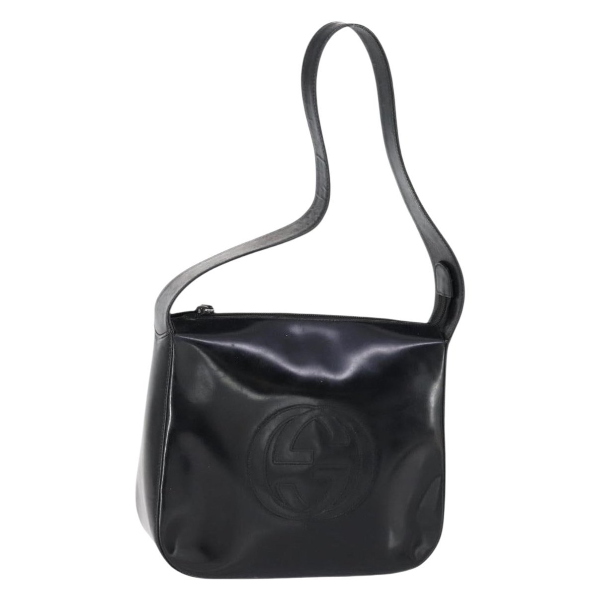 Patent leather handbag