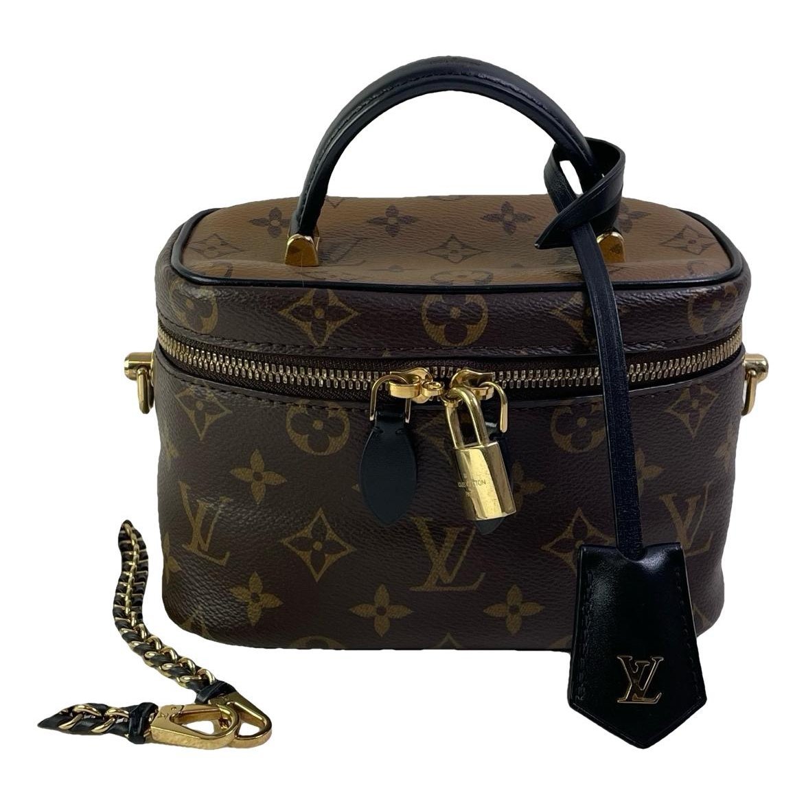 Vanity leather handbag