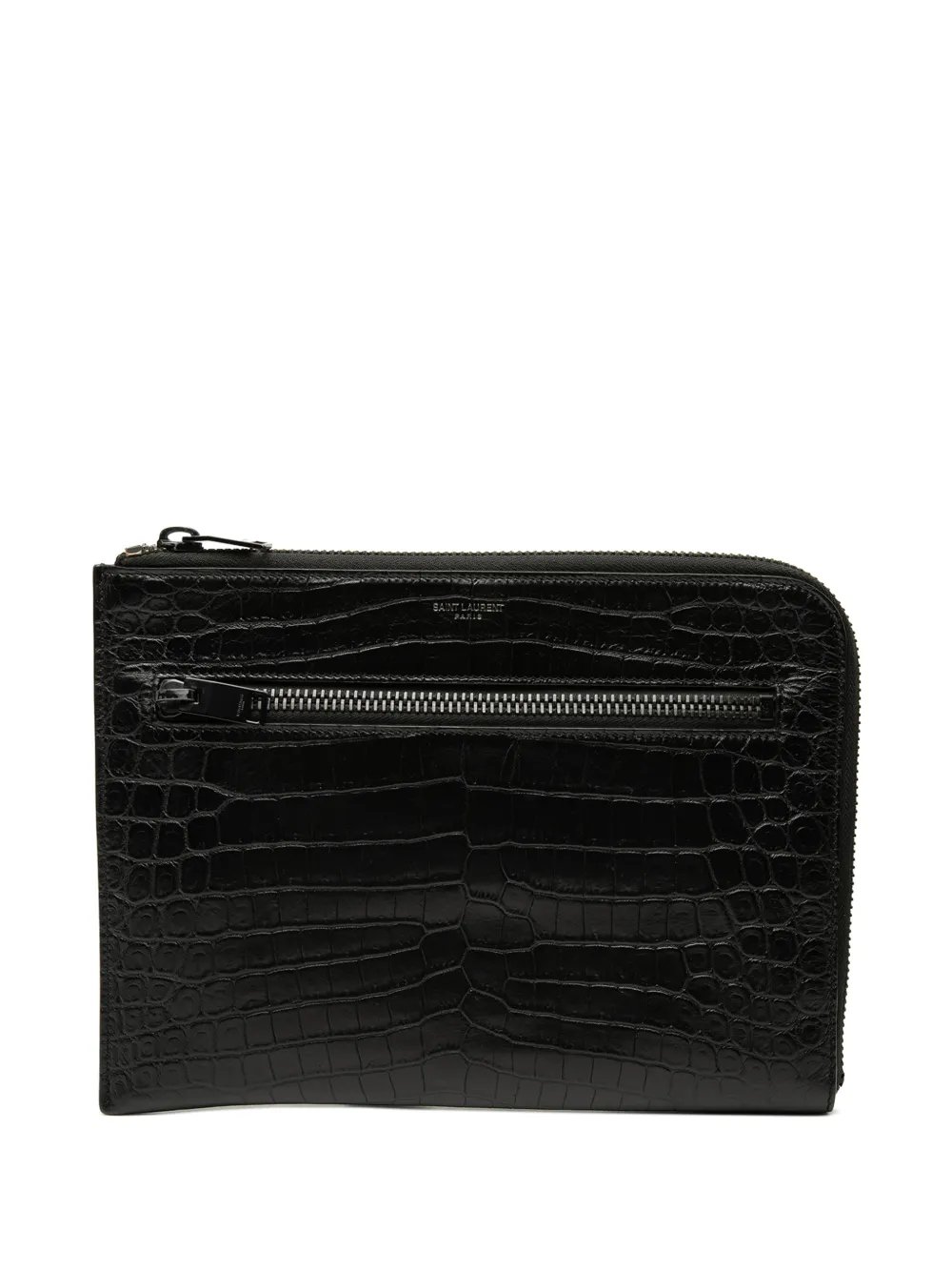 2017 Croc Embossed Leather clutch bag