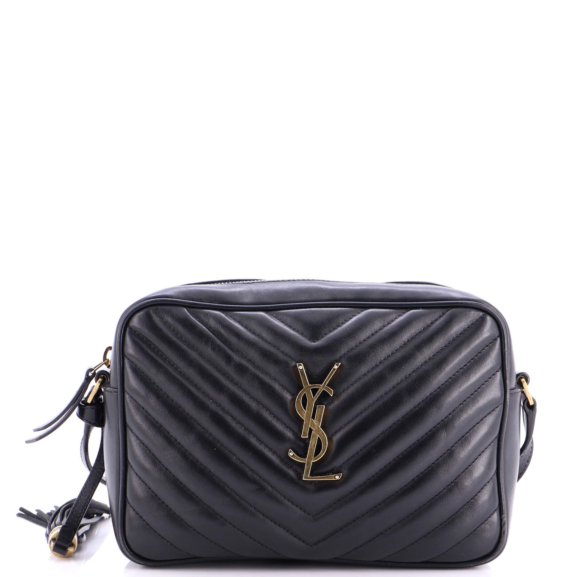 Saint Laurent Lou Camera Bag Matelasse Chevron Leather Small