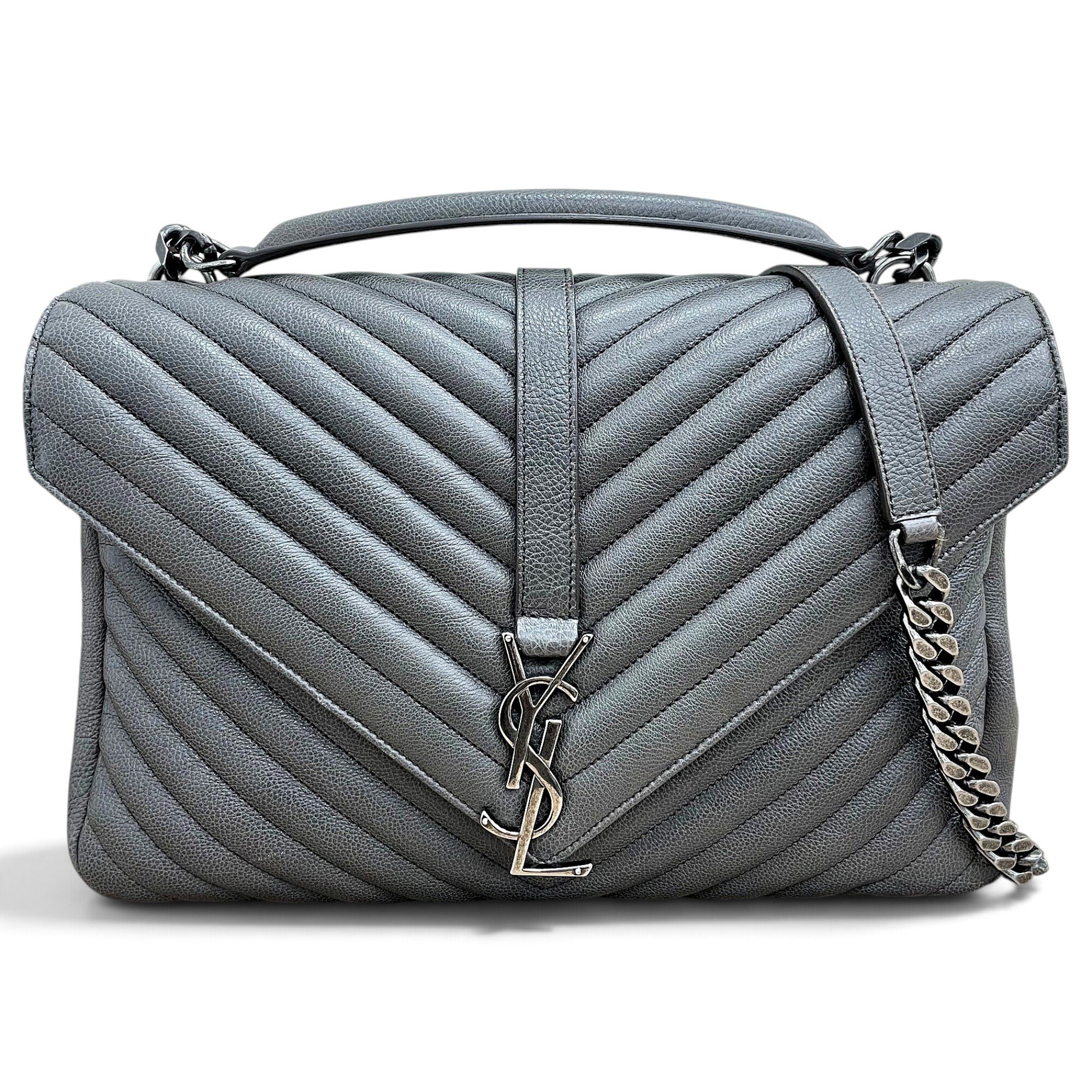 Collége monogramme leather handbag