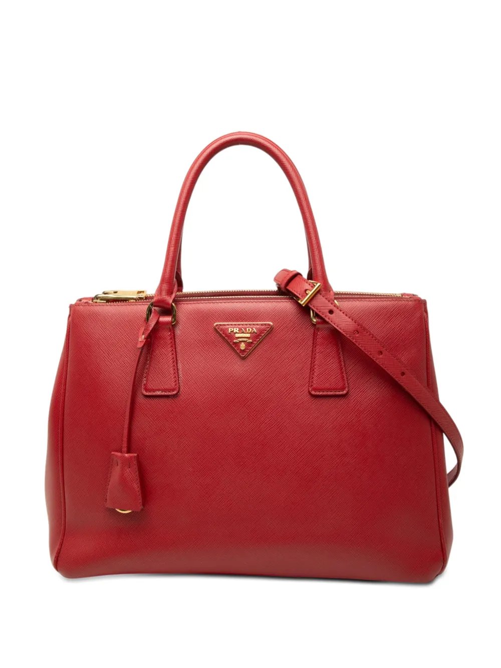 2010-2026 Large Saffiano Lux Galleria Double Zip satchel