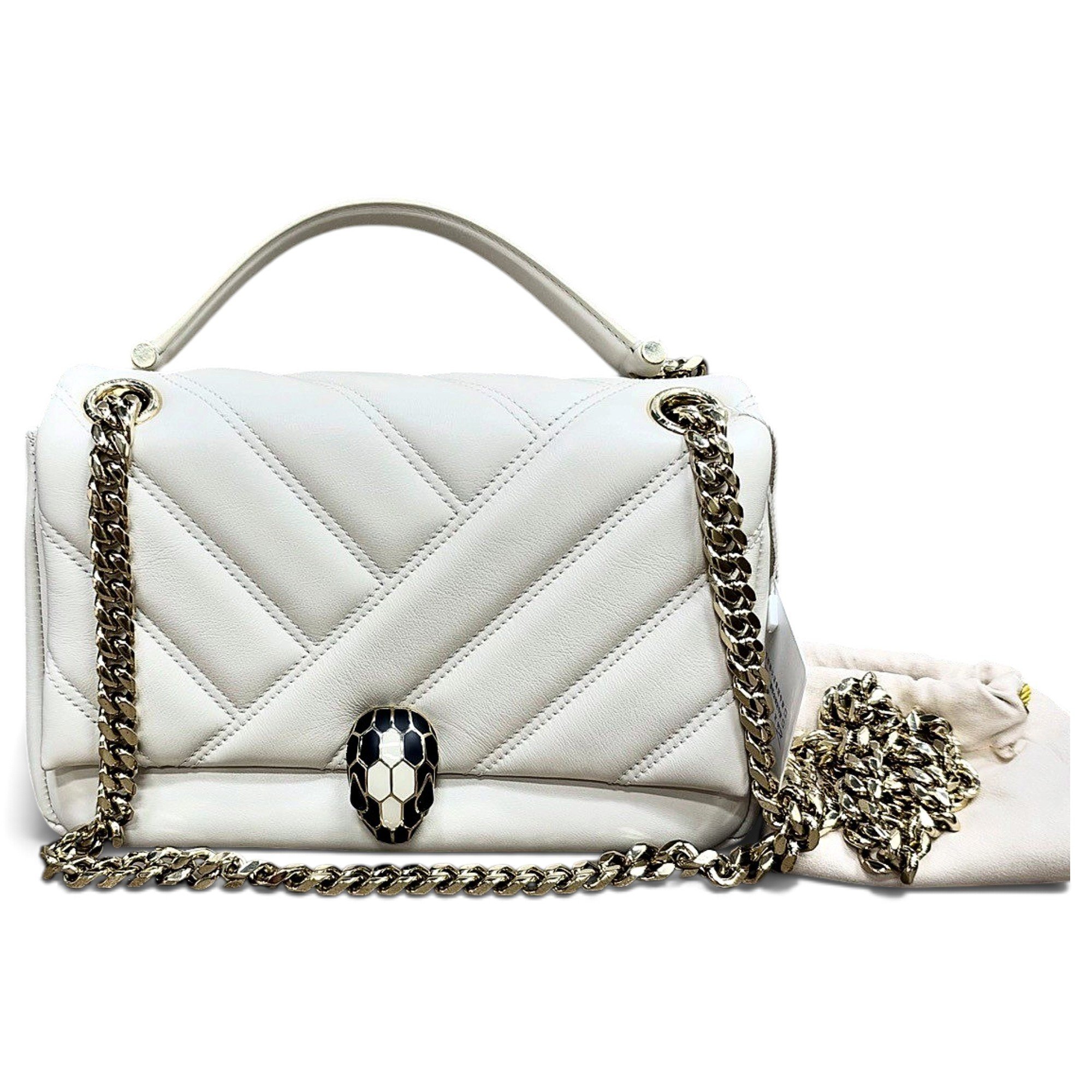 Bvlgari Serpenti leather handbag