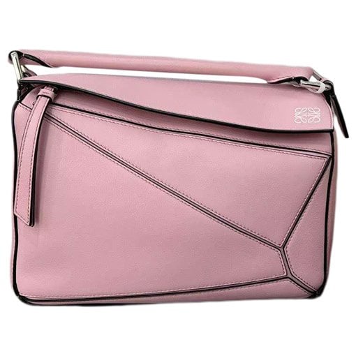 Puzzle leather handbag