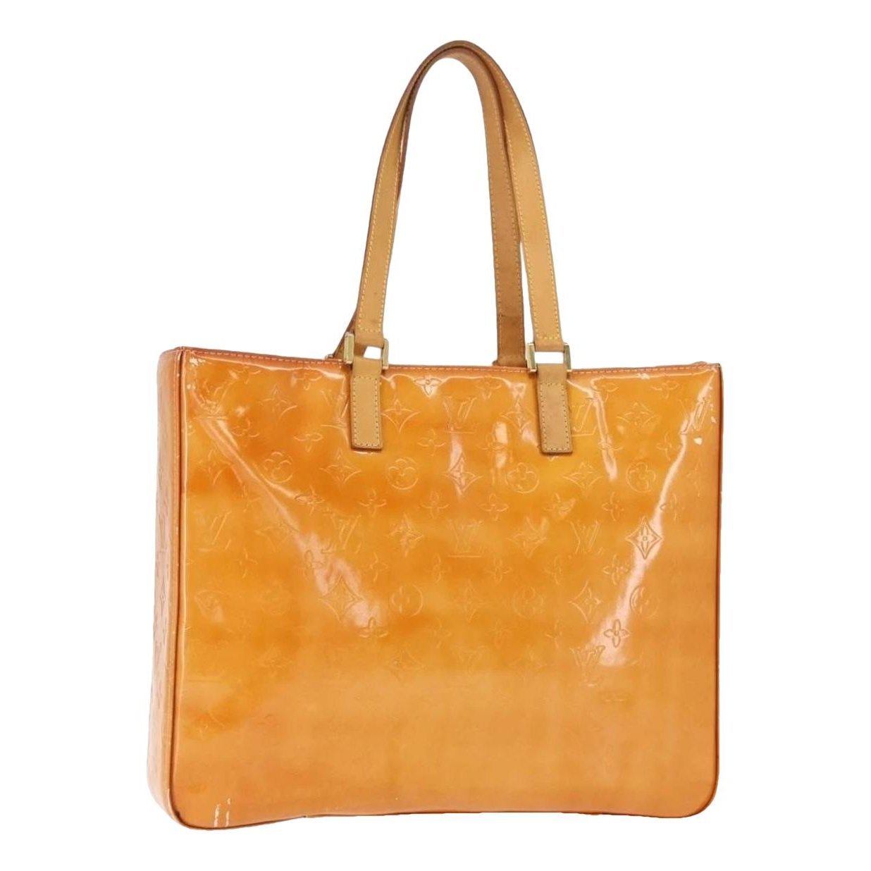 Patent leather tote