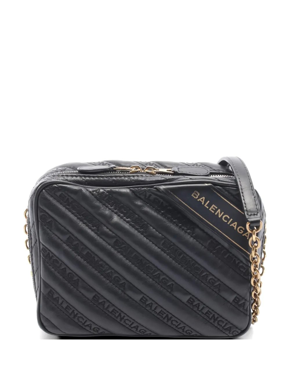 2000s XS logo-pattern shoulder bag