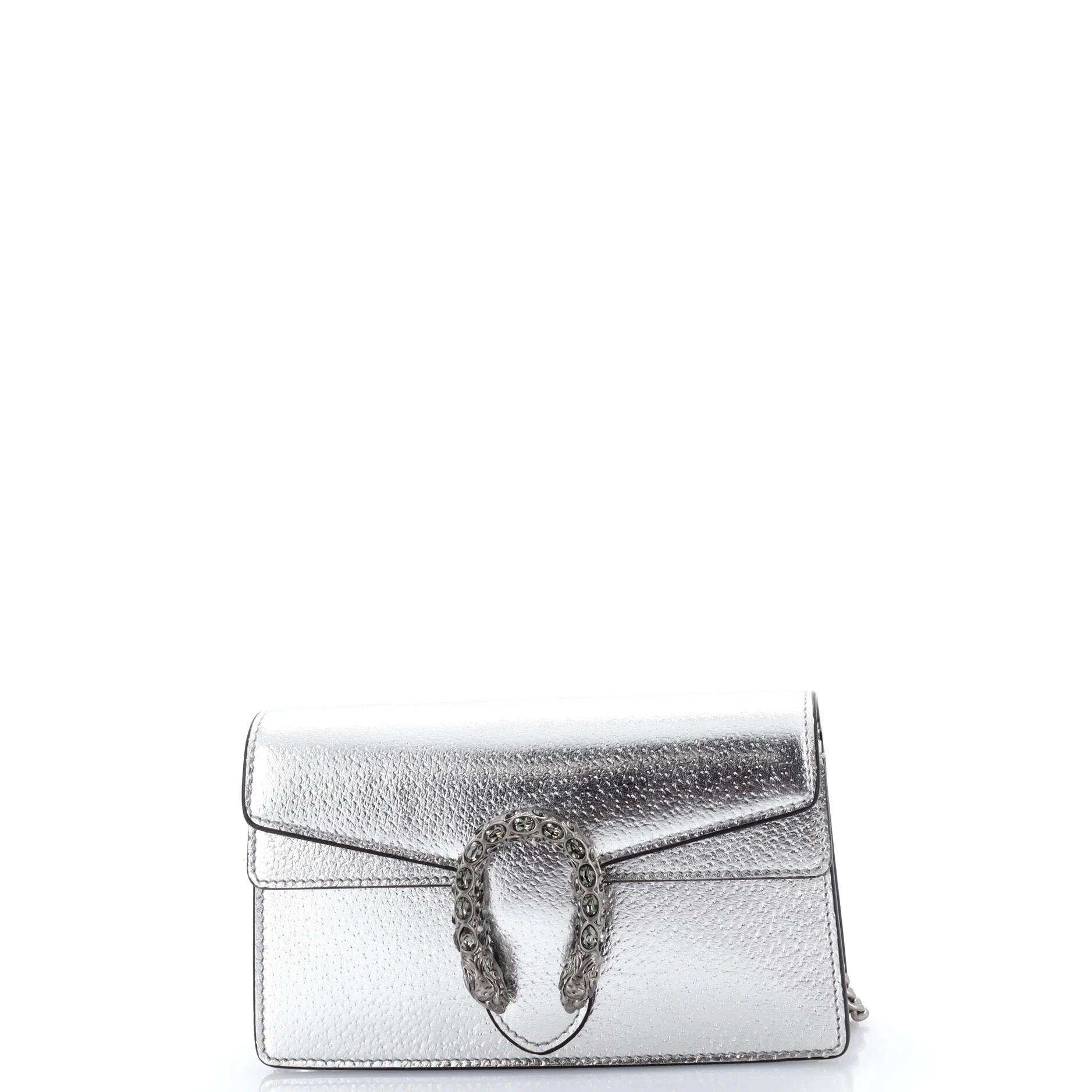 Leather clutch bag