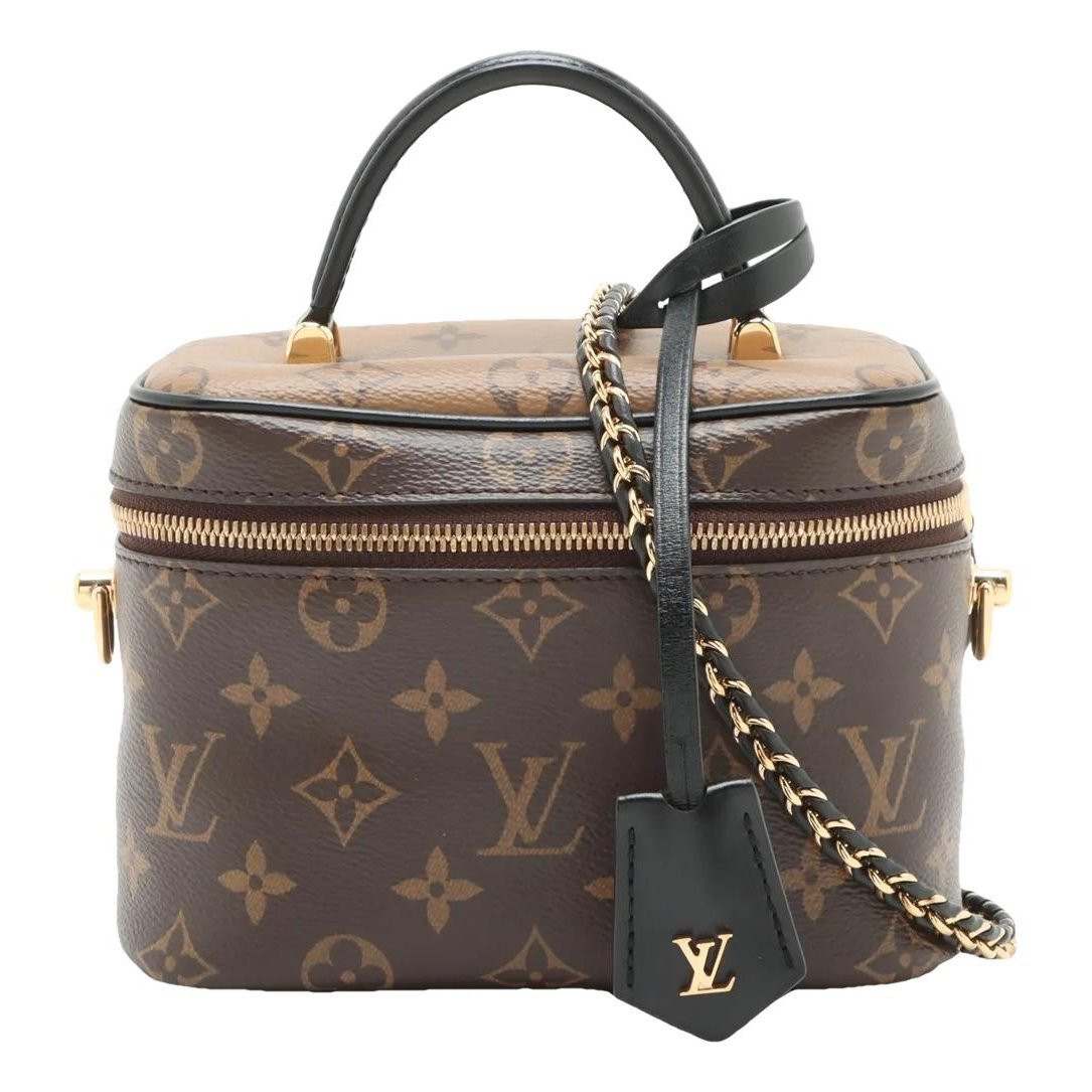 Vanity leather handbag