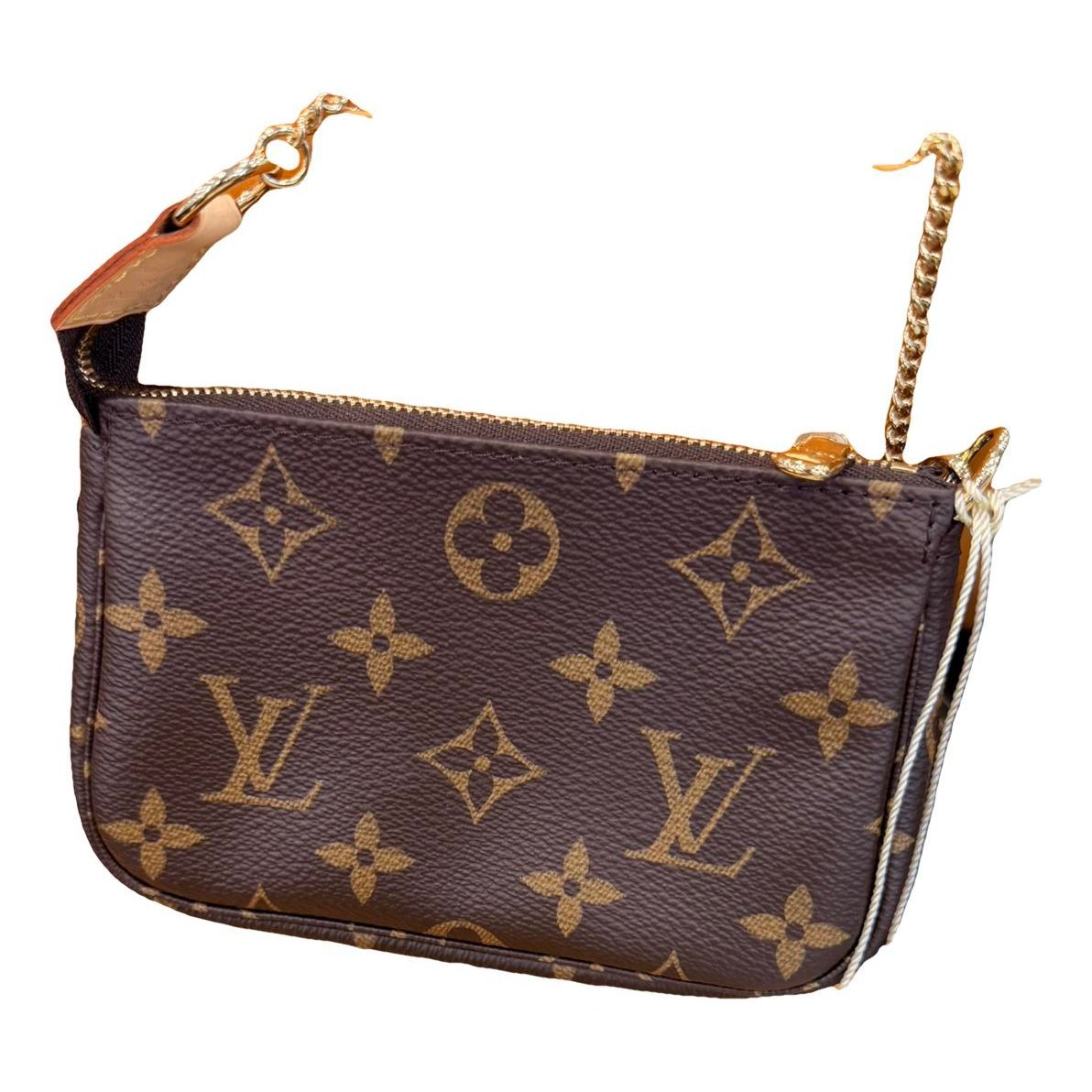 Leather clutch bag