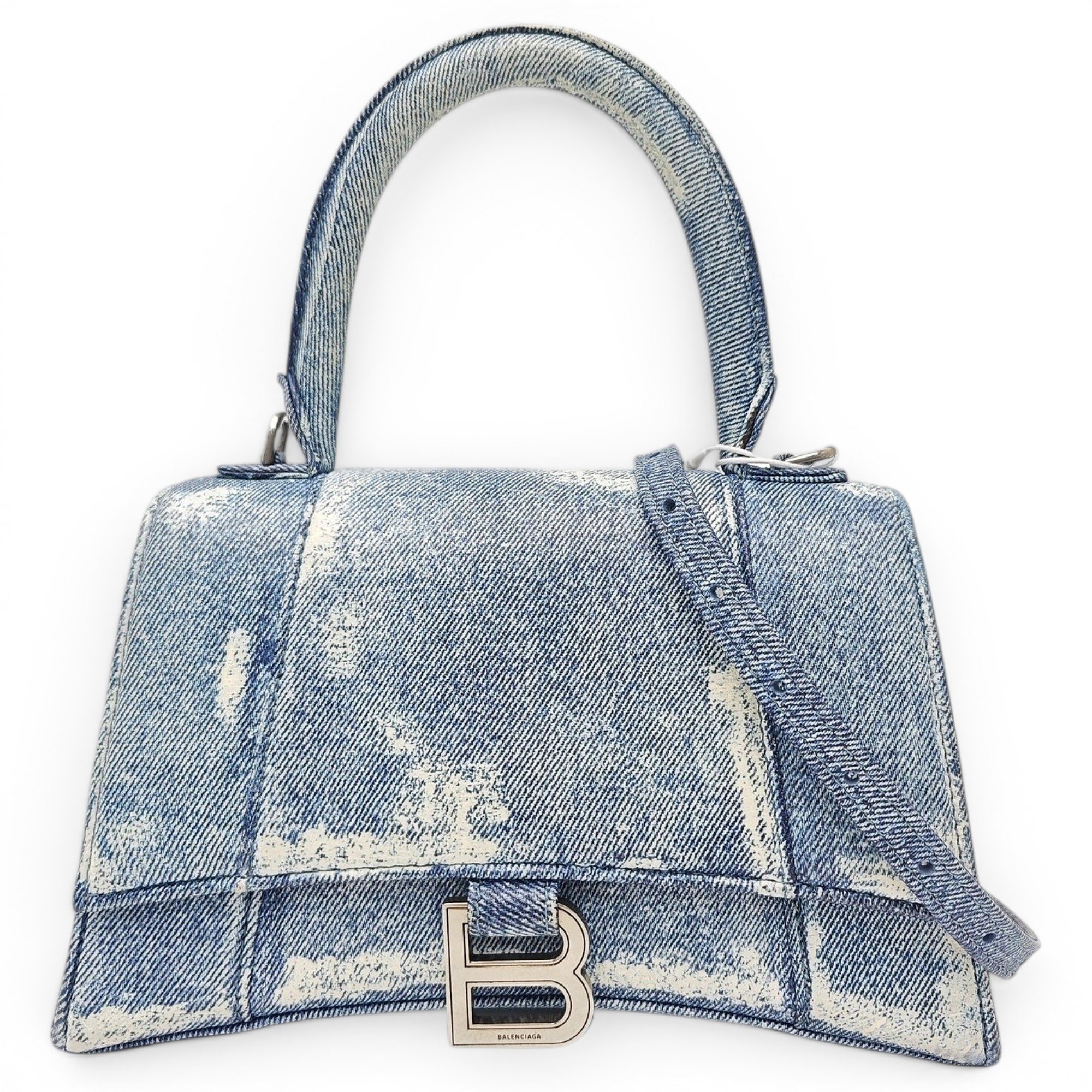 Hourglass cloth handbag