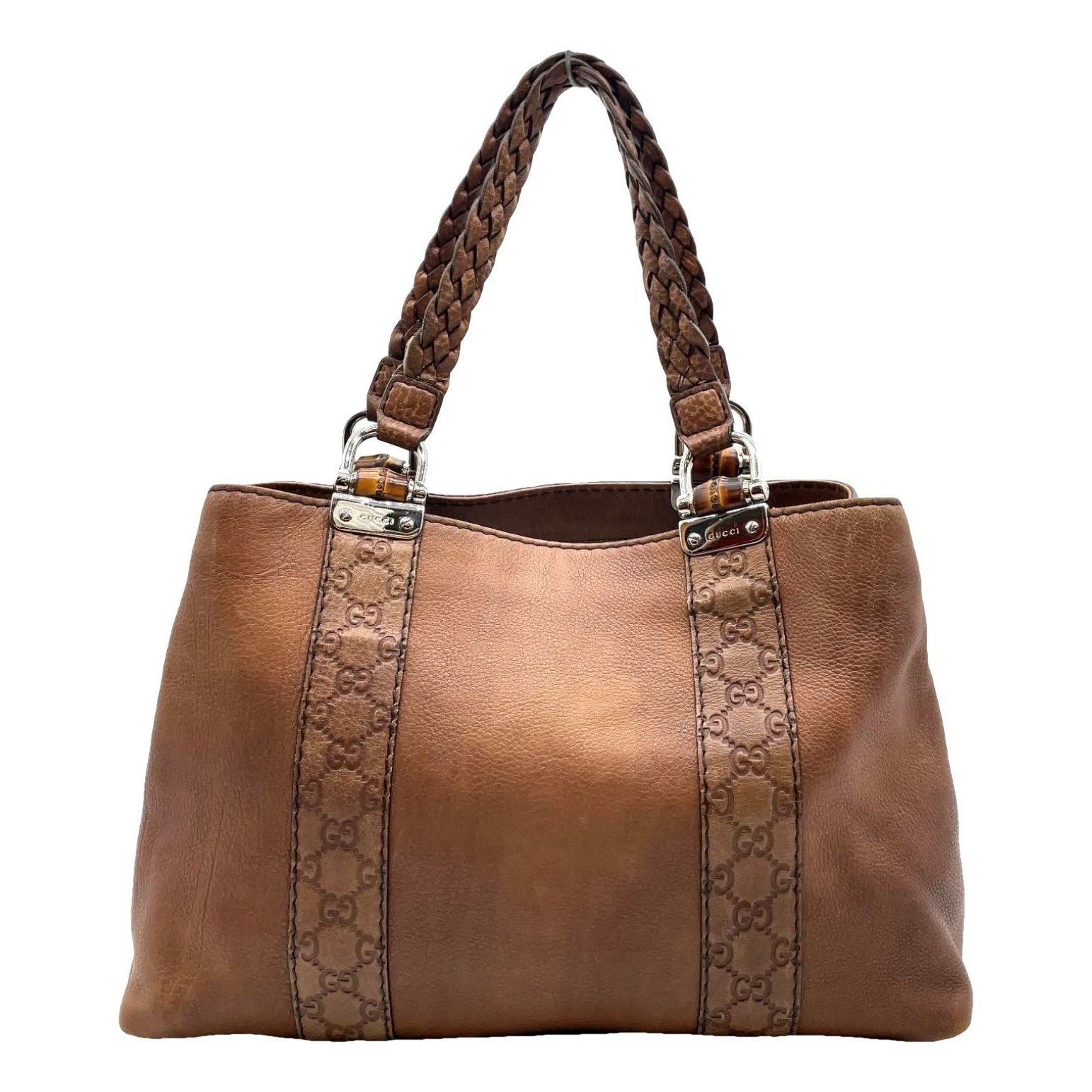 Leather tote