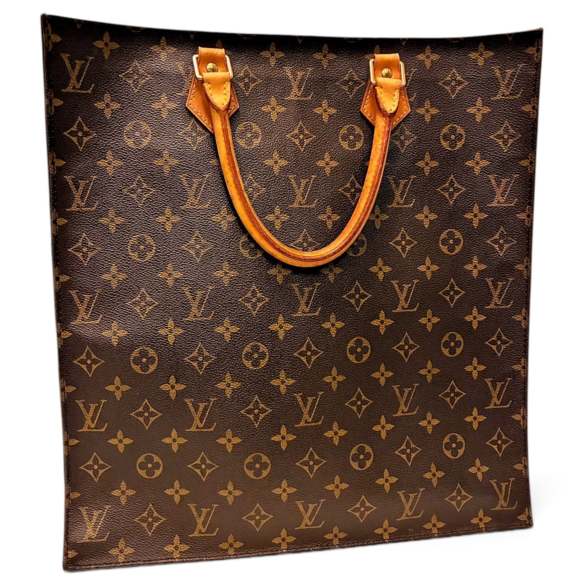 Plat leather handbag