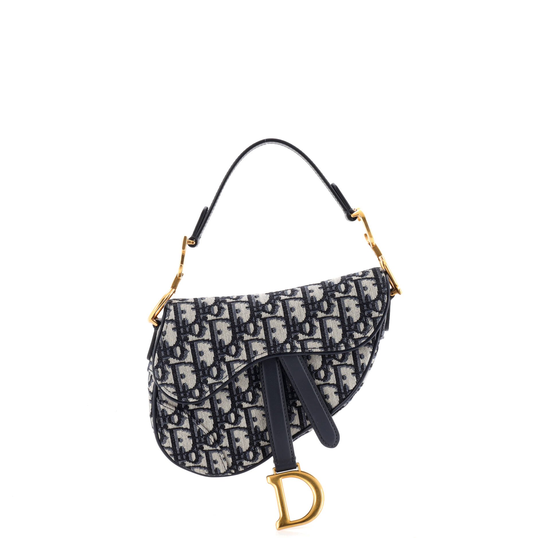 Dior Saddle Handbag Oblique Canvas Mini