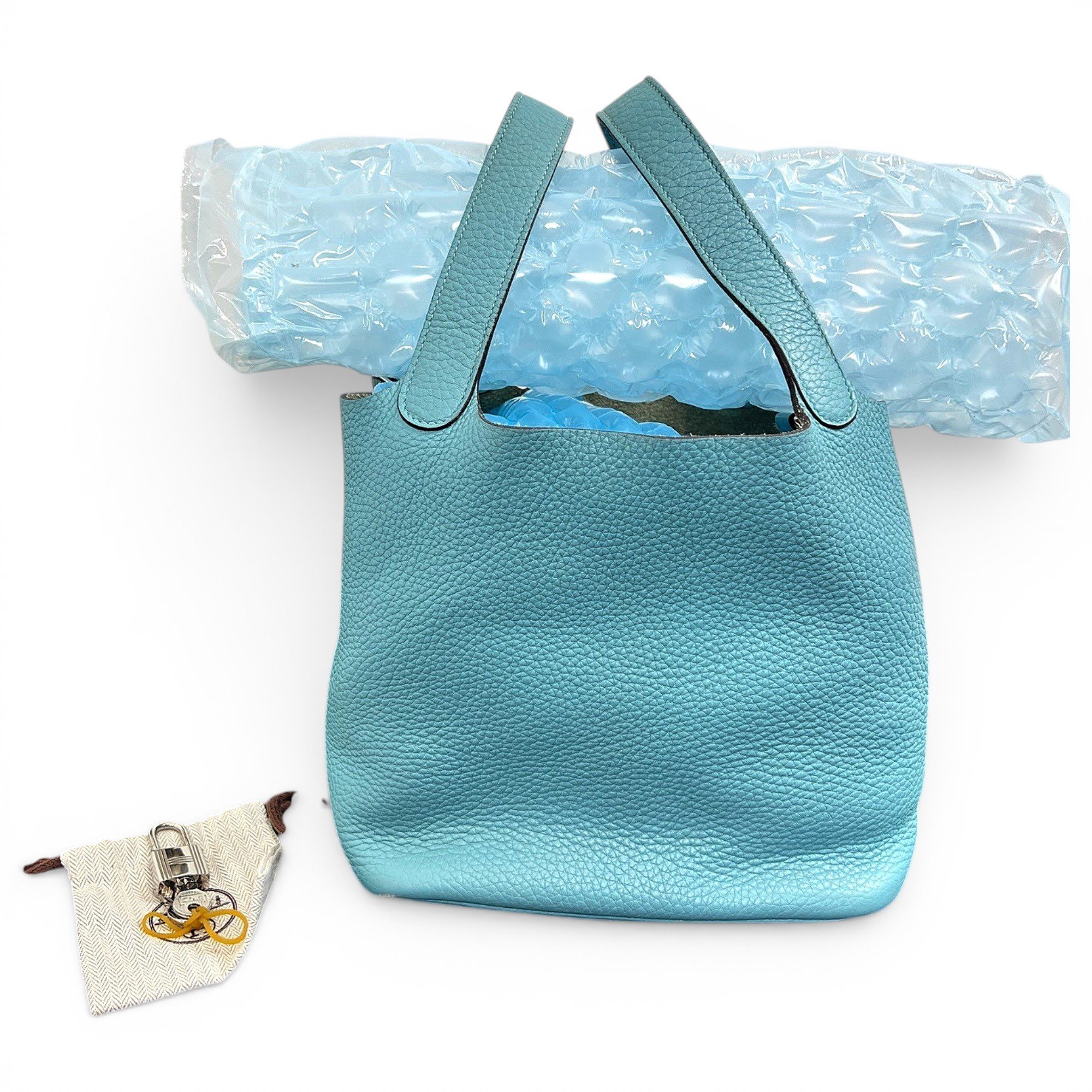 Picotin leather handbag