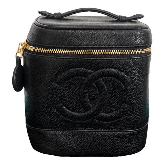 Vanity leather handbag