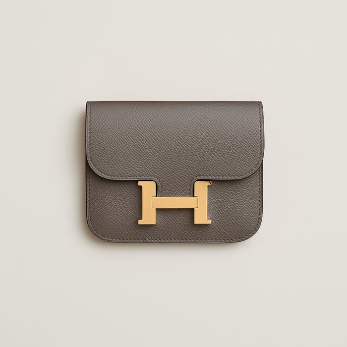 Gris Étain Constance Slim Wallet