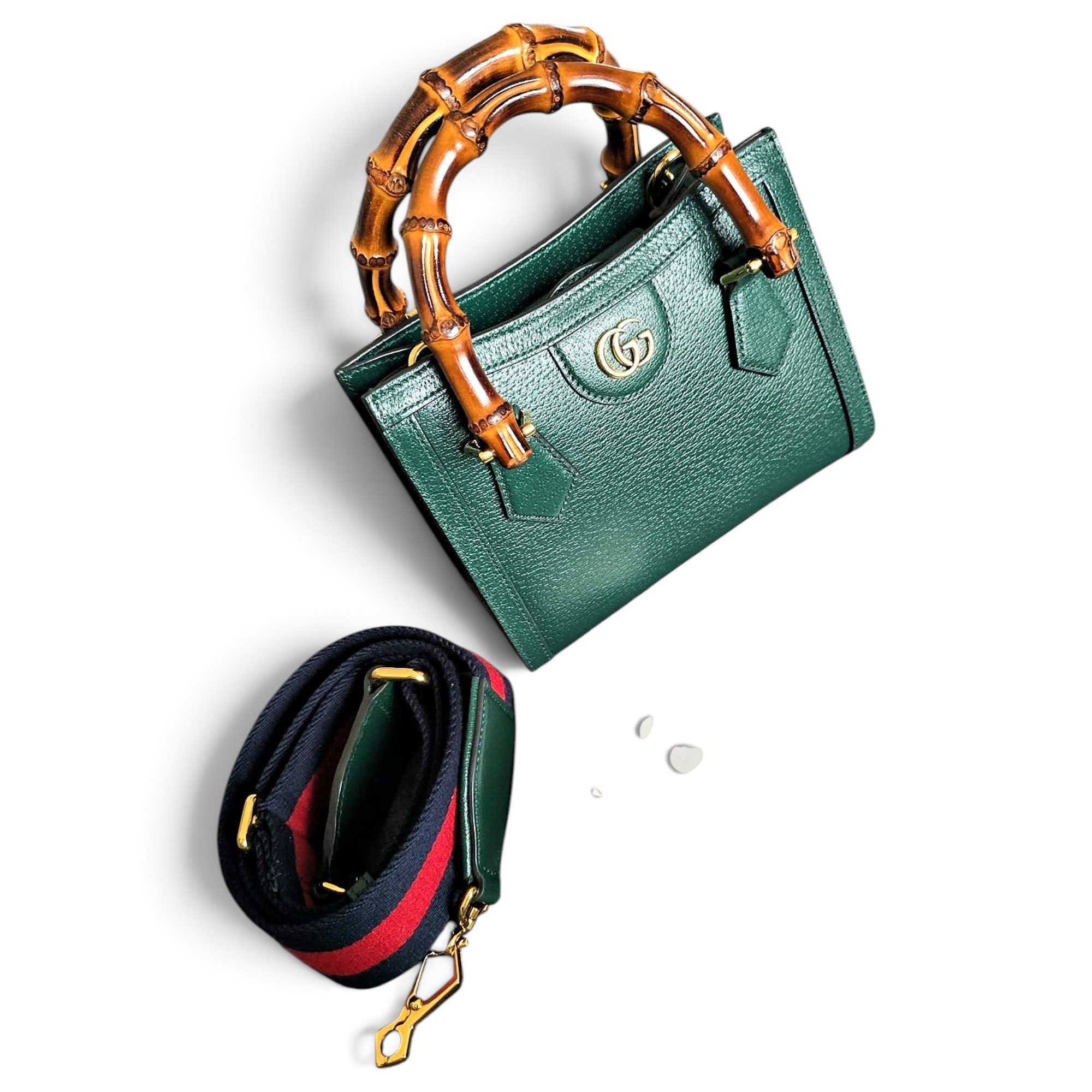 Diana Bamboo leather handbag