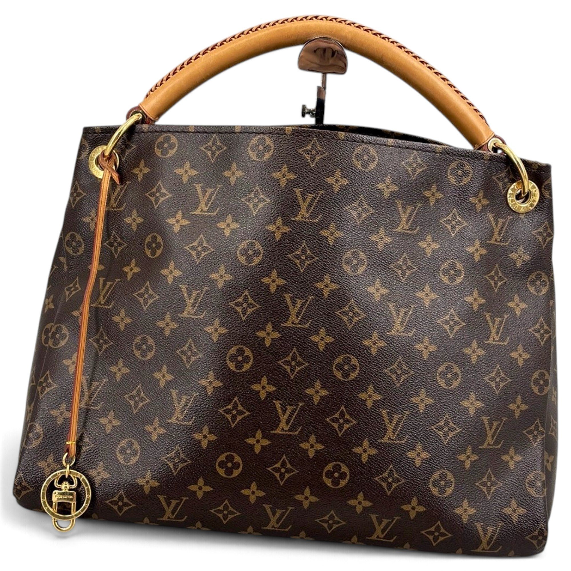 Artsy leather handbag