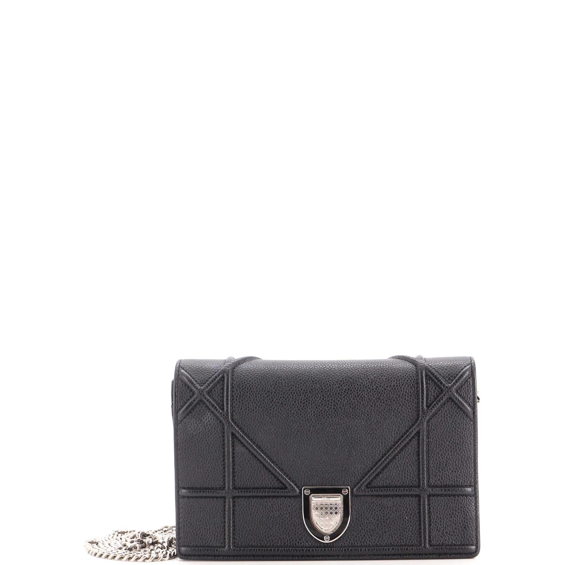Leather clutch bag