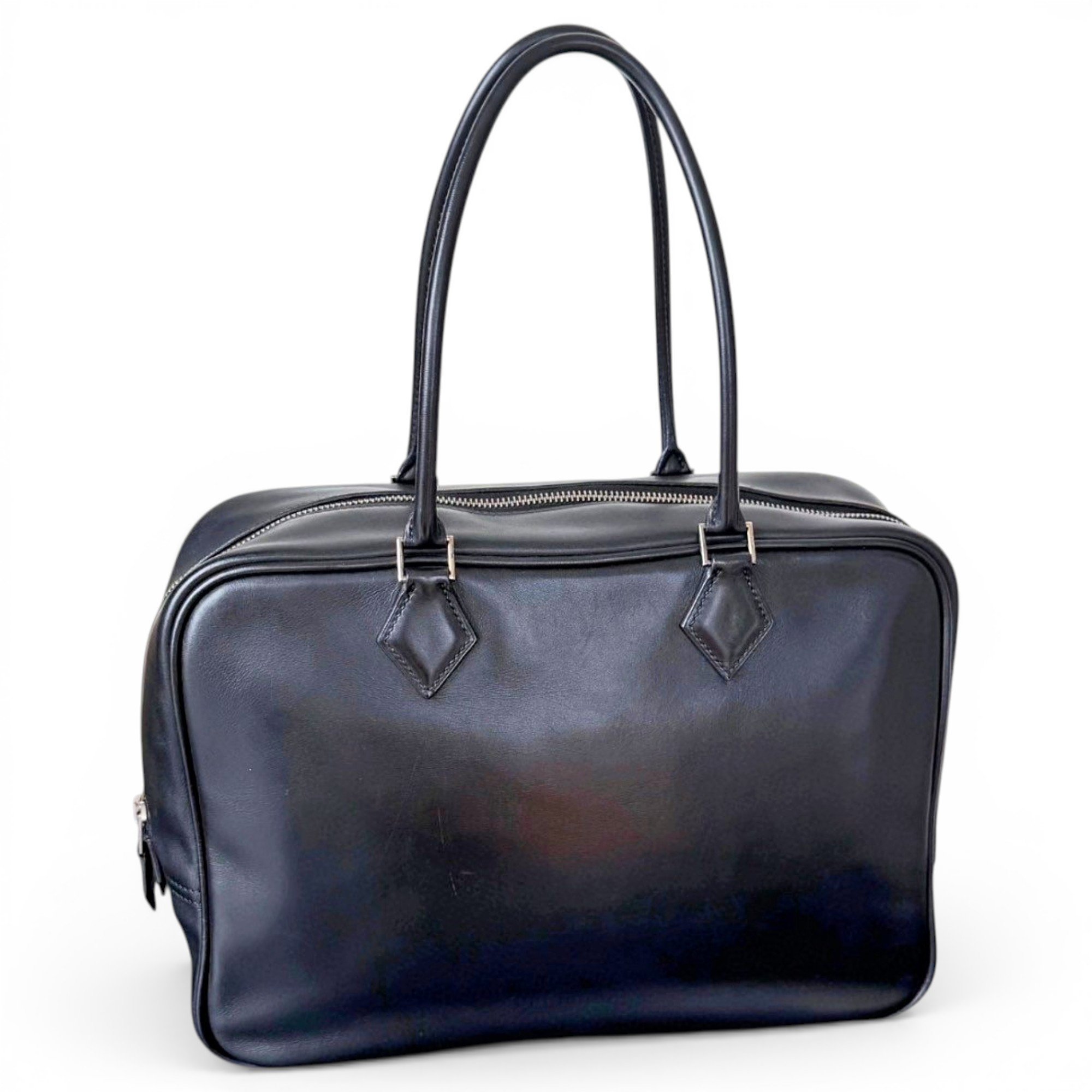 Plume leather handbag