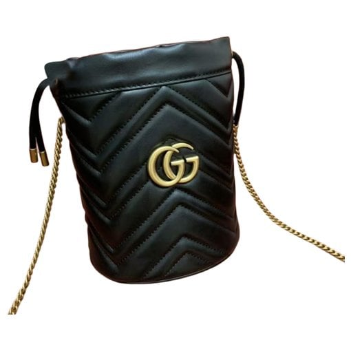 GG Marmont Chain Bucket leather crossbody bag