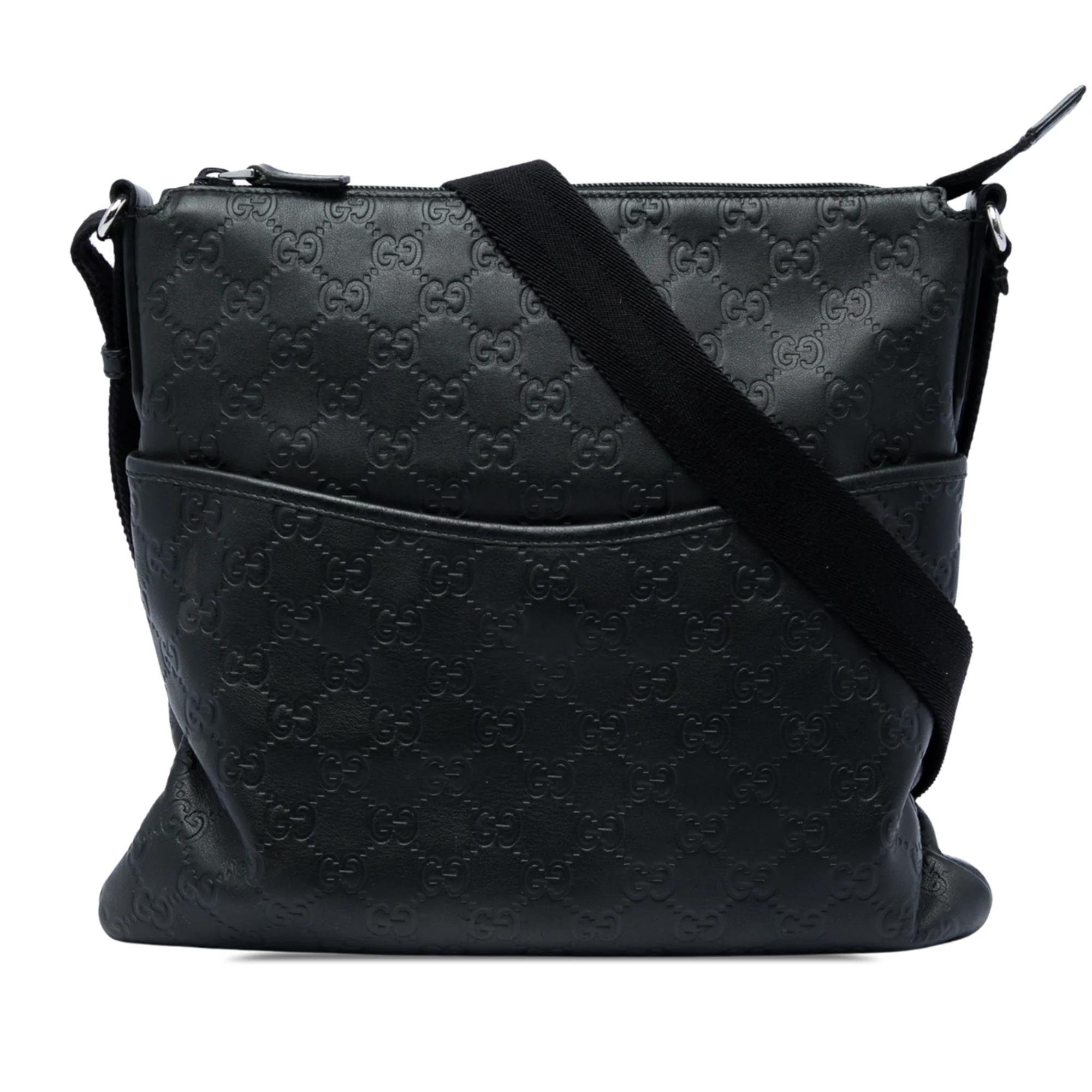 Gucci B leather crossbody bag