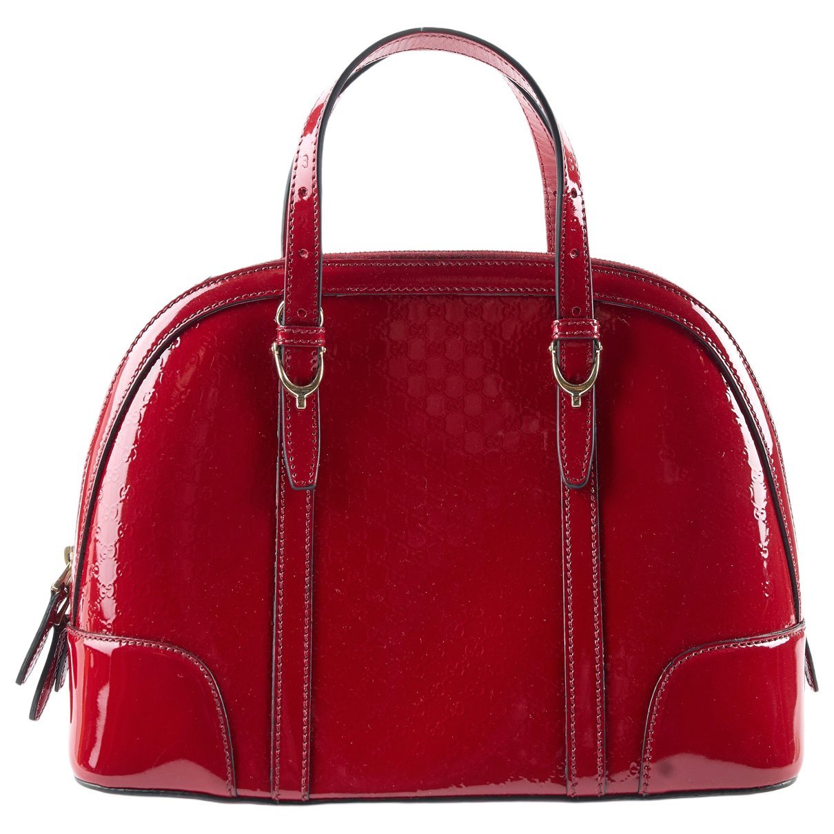 Ophidia Dome Top Handle patent leather handbag