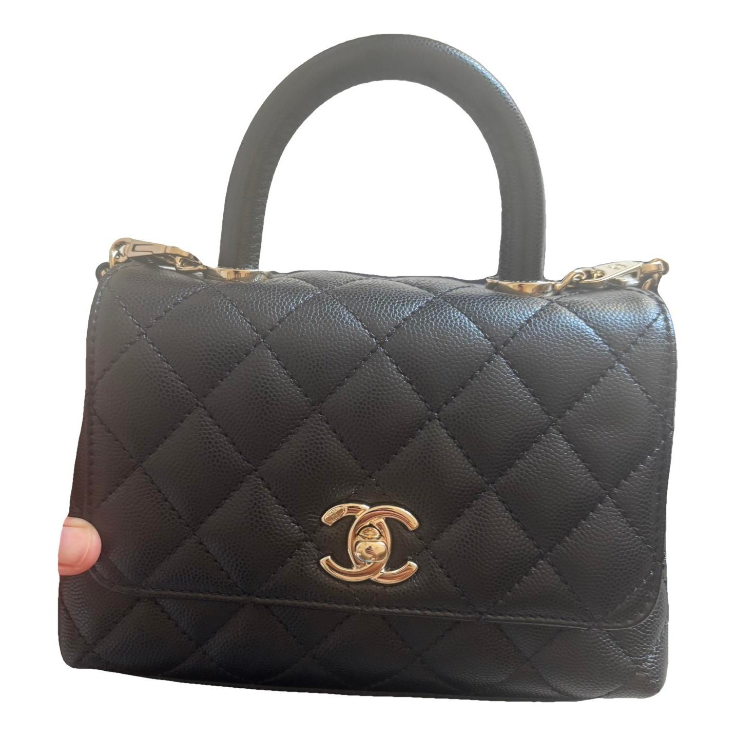 Coco Handle leather handbag