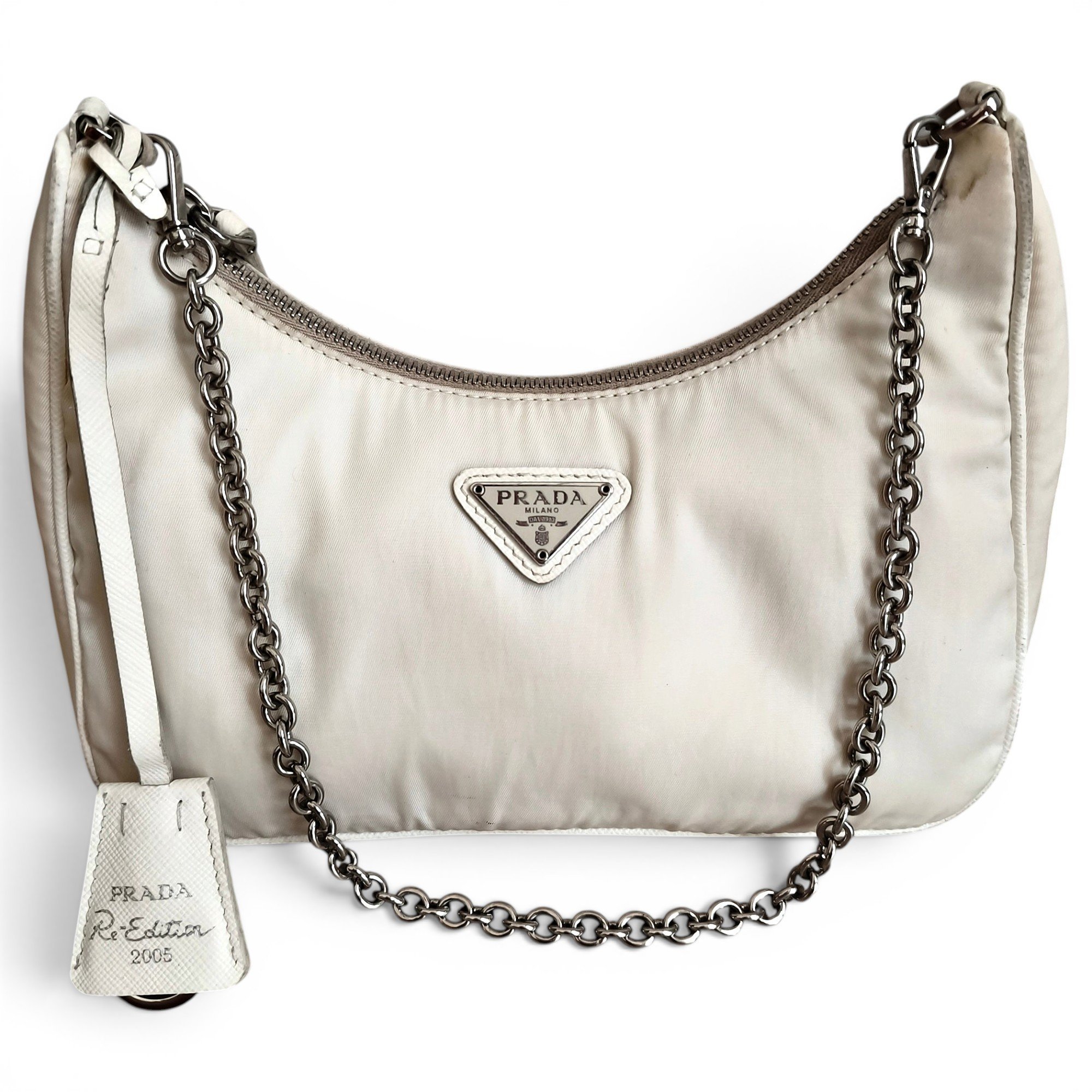 Re-Edition 2005 Zip cloth handbag